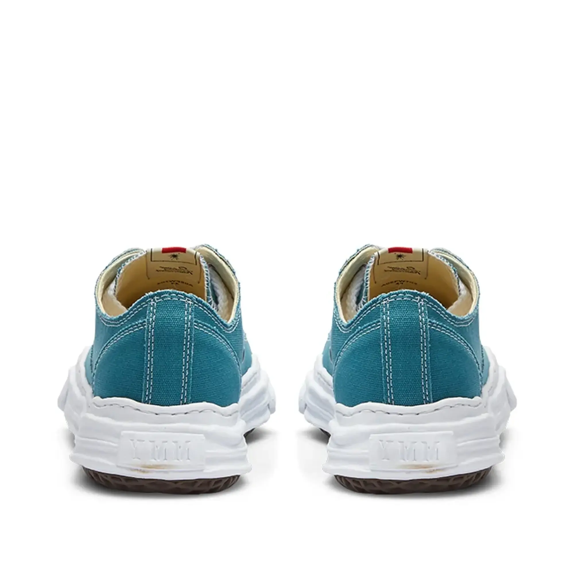 Maison MIHARA YASUHIRO Men's Hank Low Original Sole Toe Cap Canvas Sneaker Blue