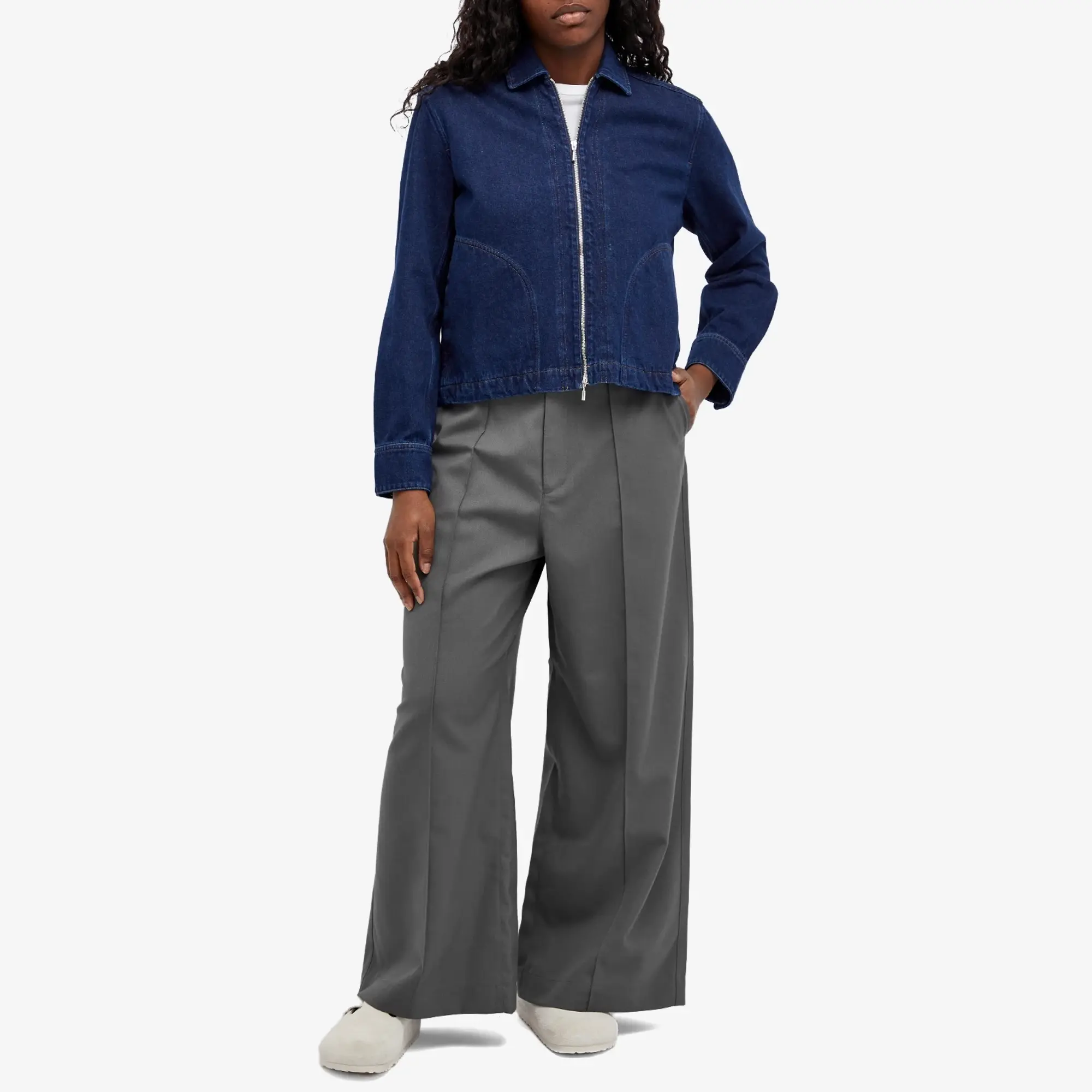 Snow Peak Women's Hybrid Wool Wide Pants Grey