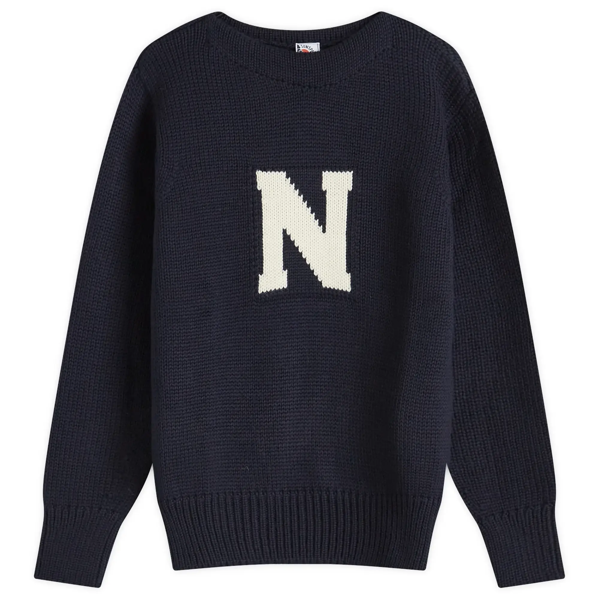 Sunspel Men's x Nigel Cabourn Crew Knit Sweater Navy
