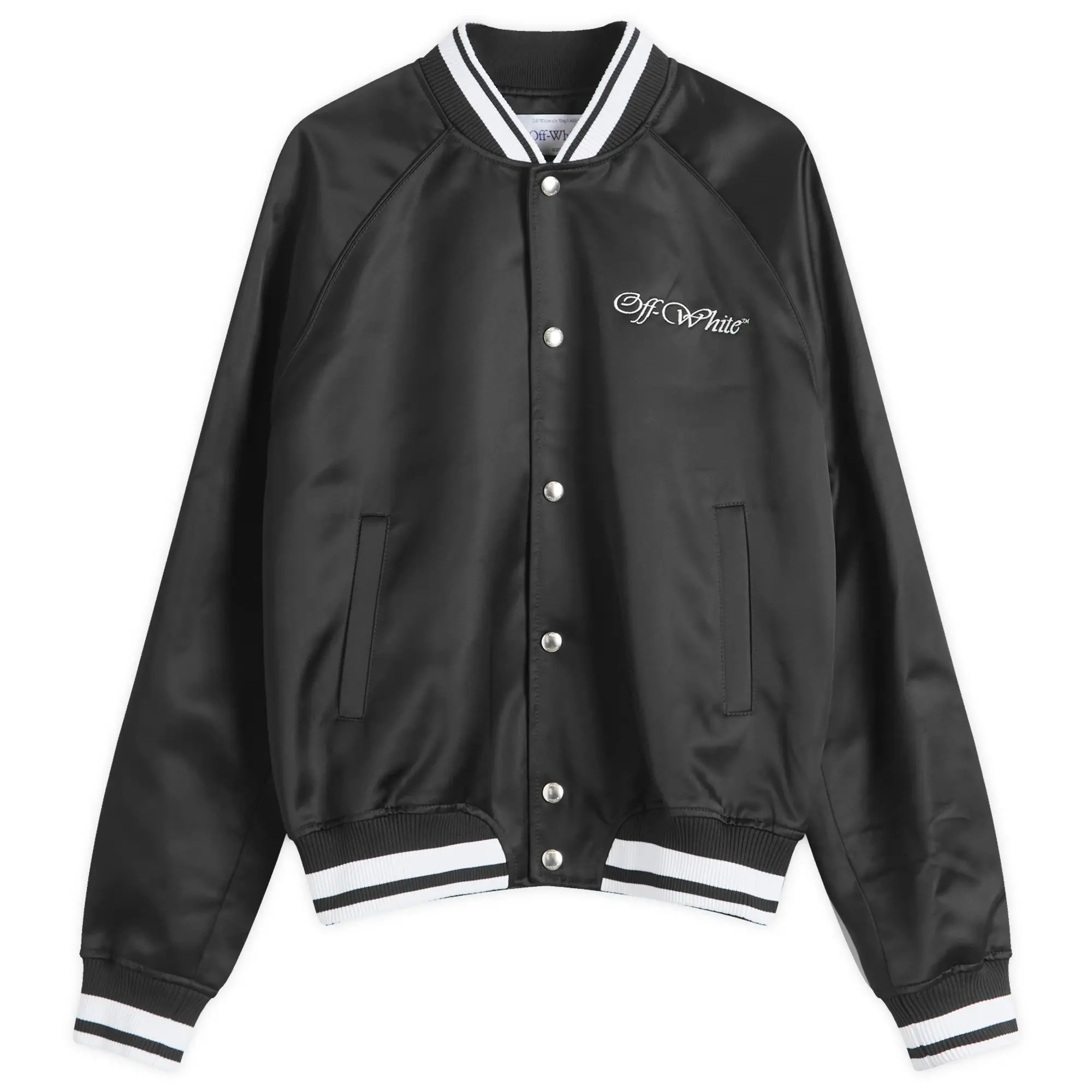 Off-White Men's College Souvenir Jacket Black