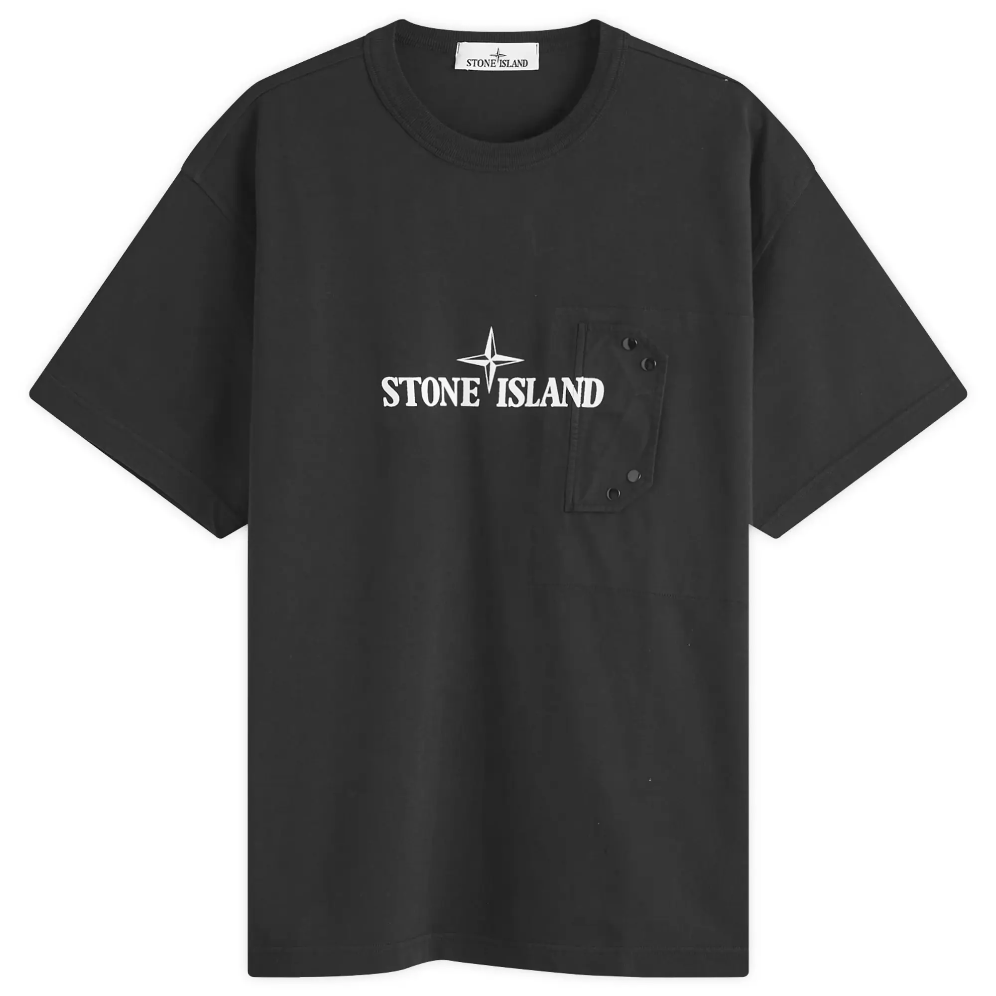 Stone Island Men's Pocket Detail Logo t-Shirt Black