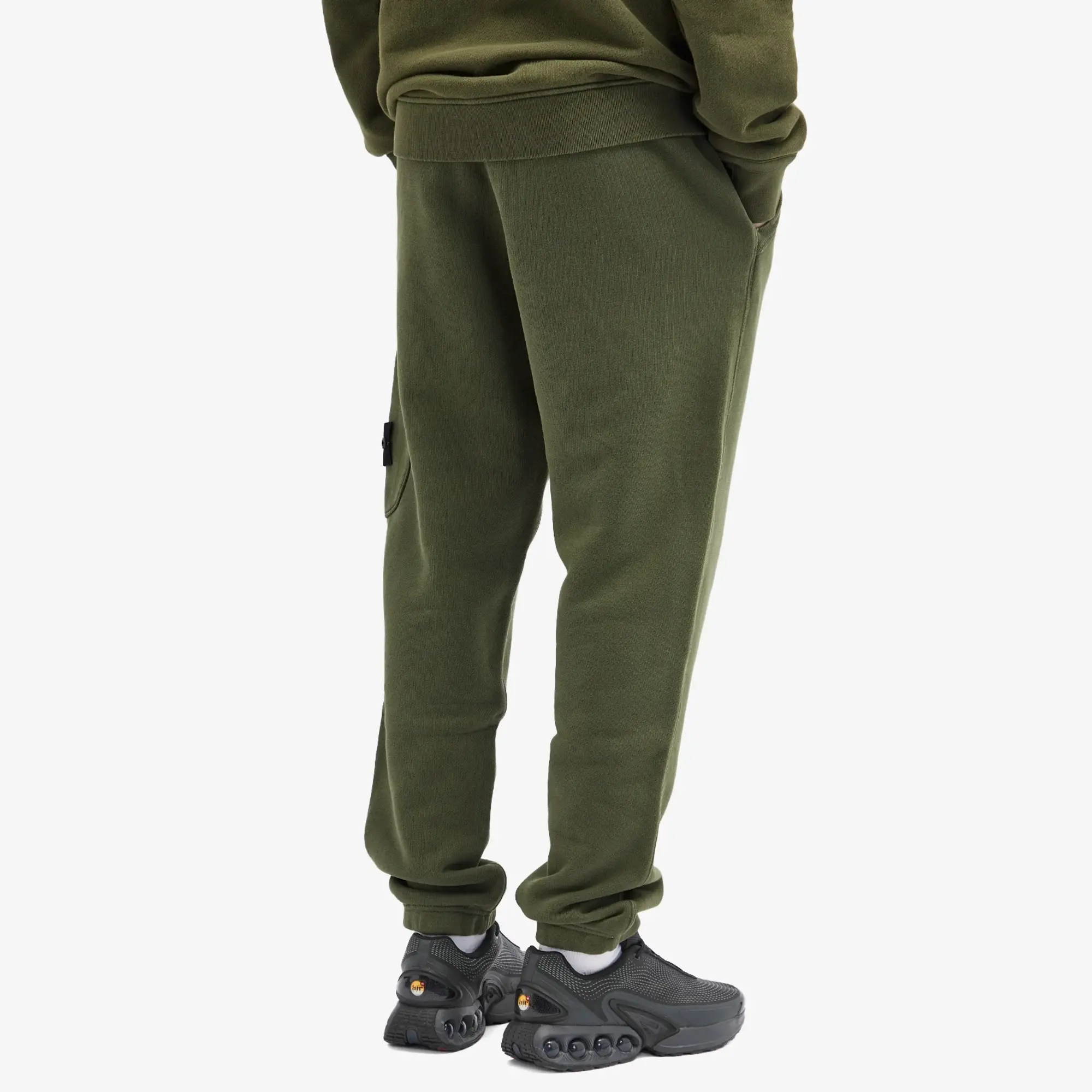 Stone Island Men's Diagonal Fleece Old Effect Pocket Jogger Musk