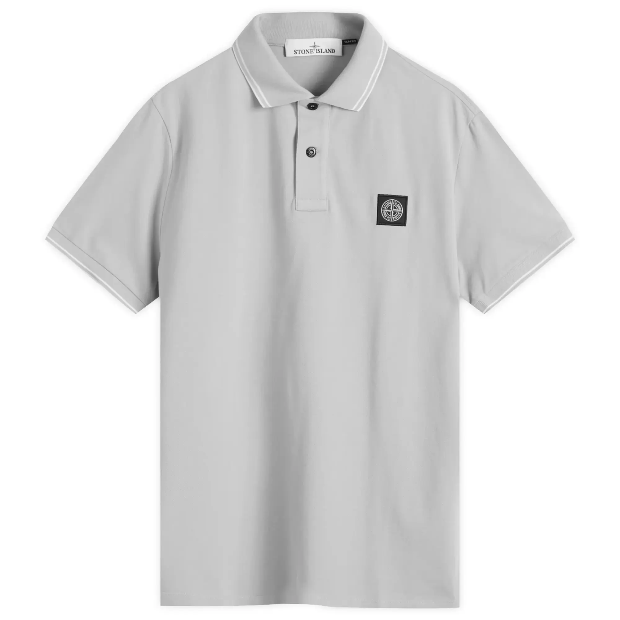 Stone Island Men's Patch Polo Grey