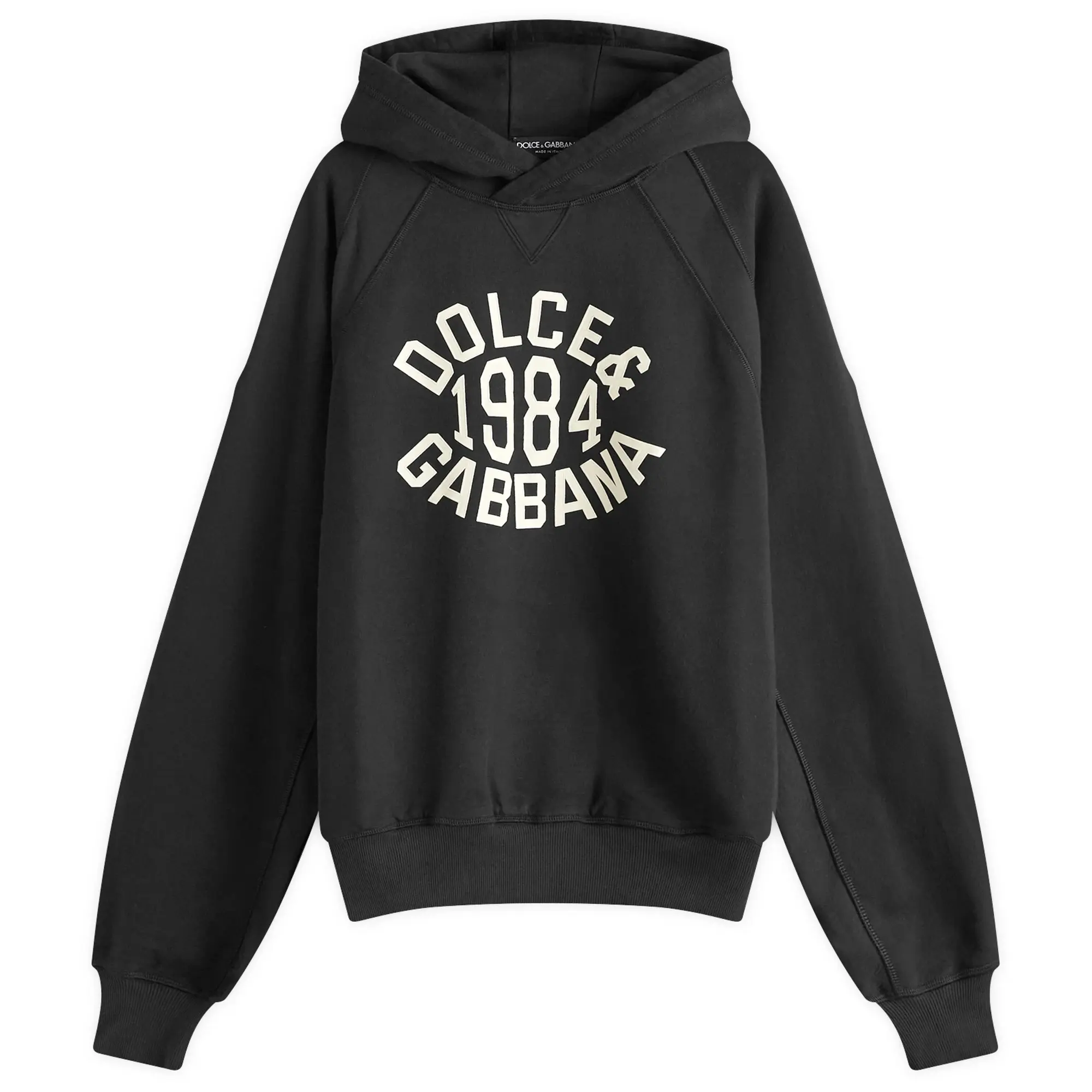 Dolce & Gabbana Men's College Logo Hoodie Black