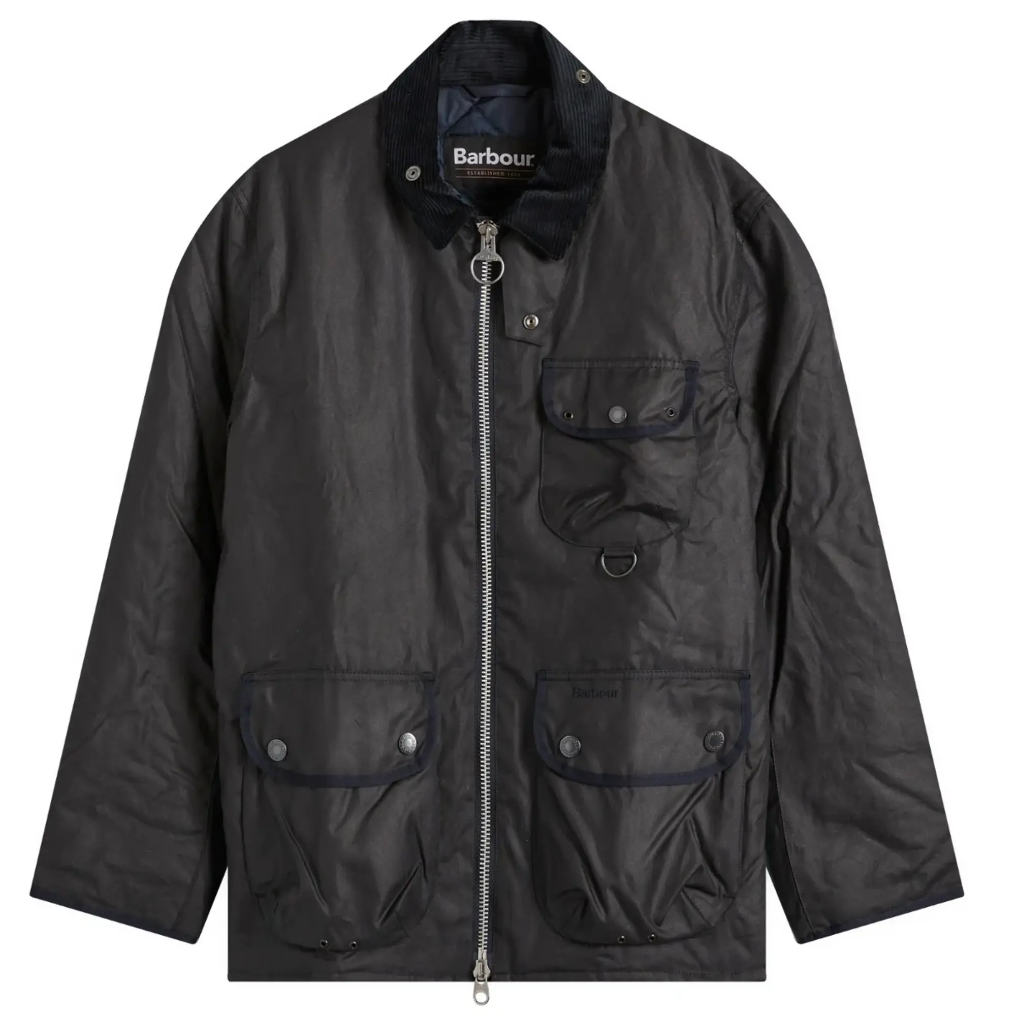 Barbour Men's Angler Wax Jacket Navy