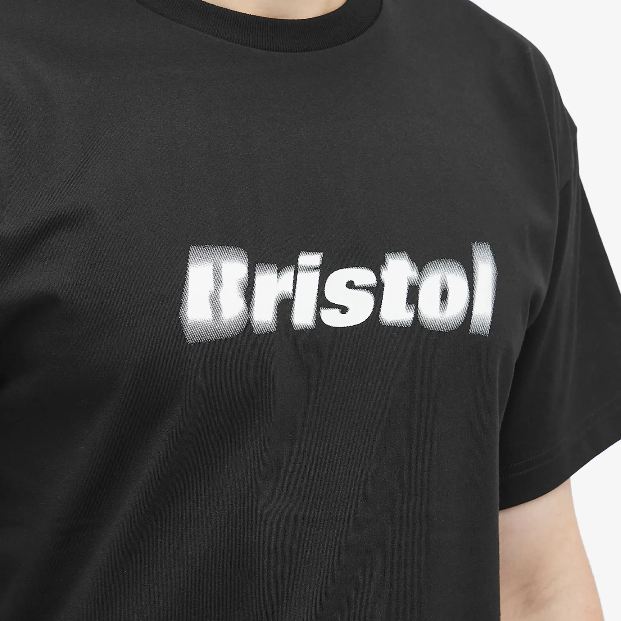 F.C. Real Bristol Men's Blurred Logo T-Shirt Black