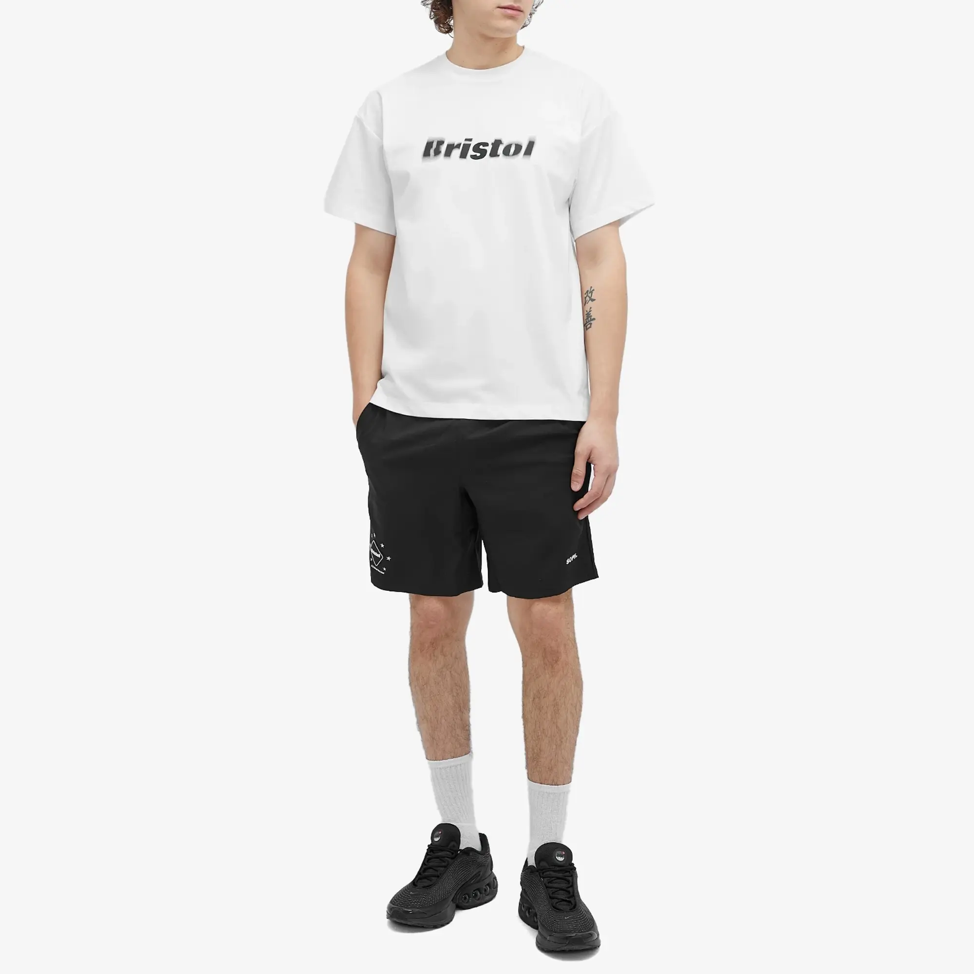F.C. Real Bristol Men's Blurred Logo T-Shirt White