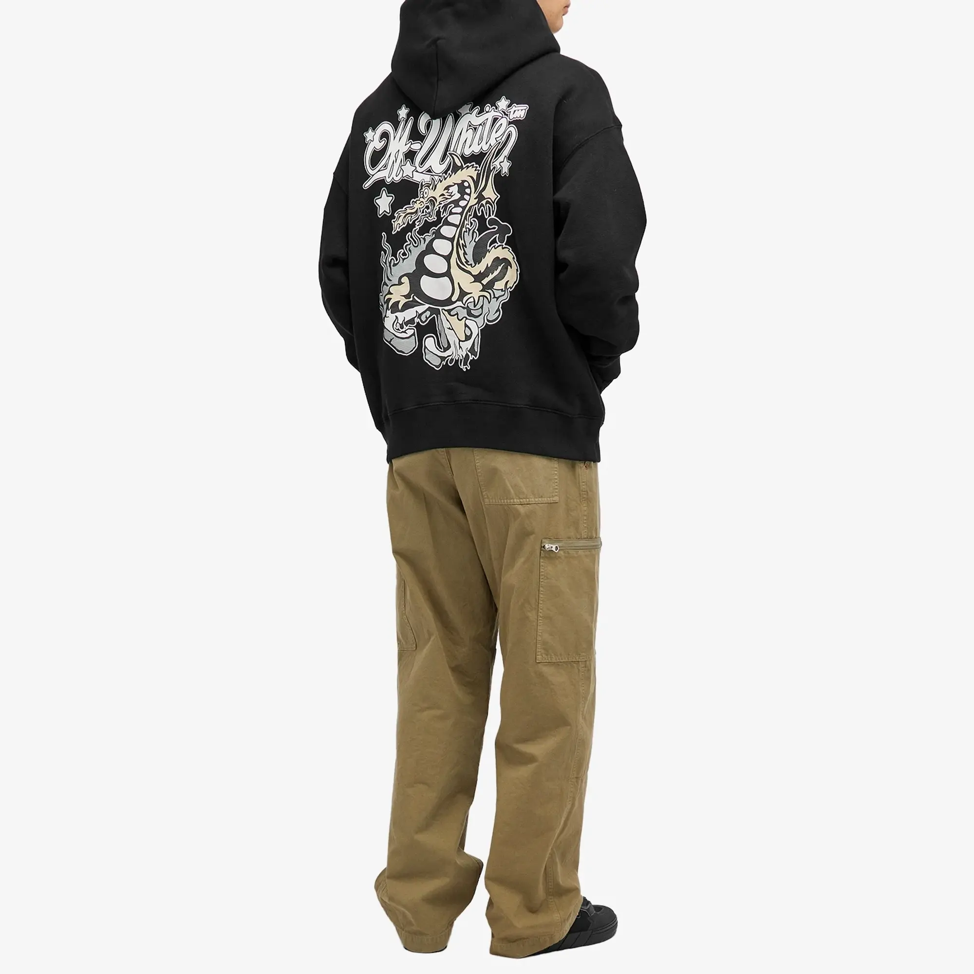 Off-White Men's Dragon Skate Hoodie Black