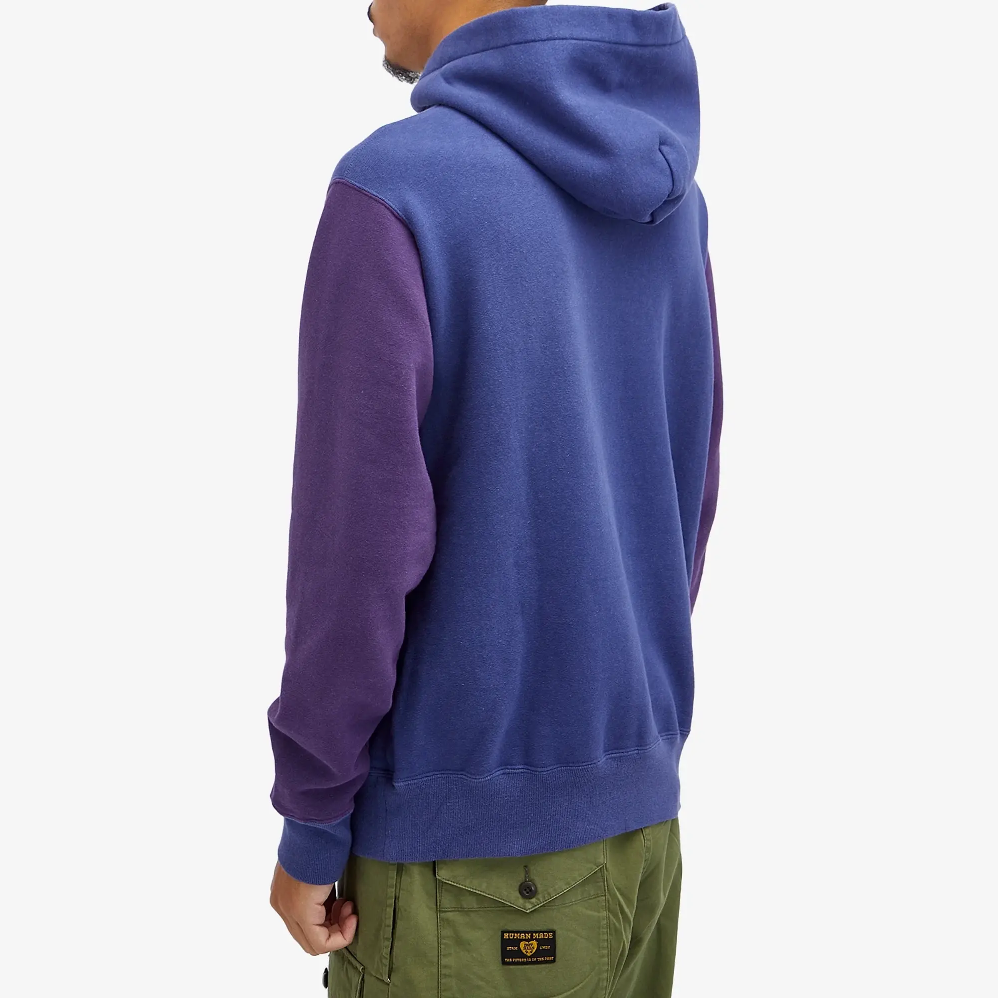 Human Made Men's Colorblock Hoodie Navy