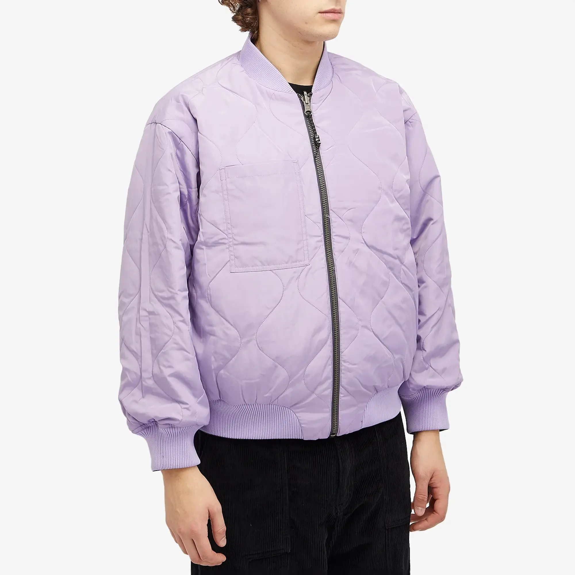 P.A.M. Men's Marking Reversible Bomber Jacket Charcoal