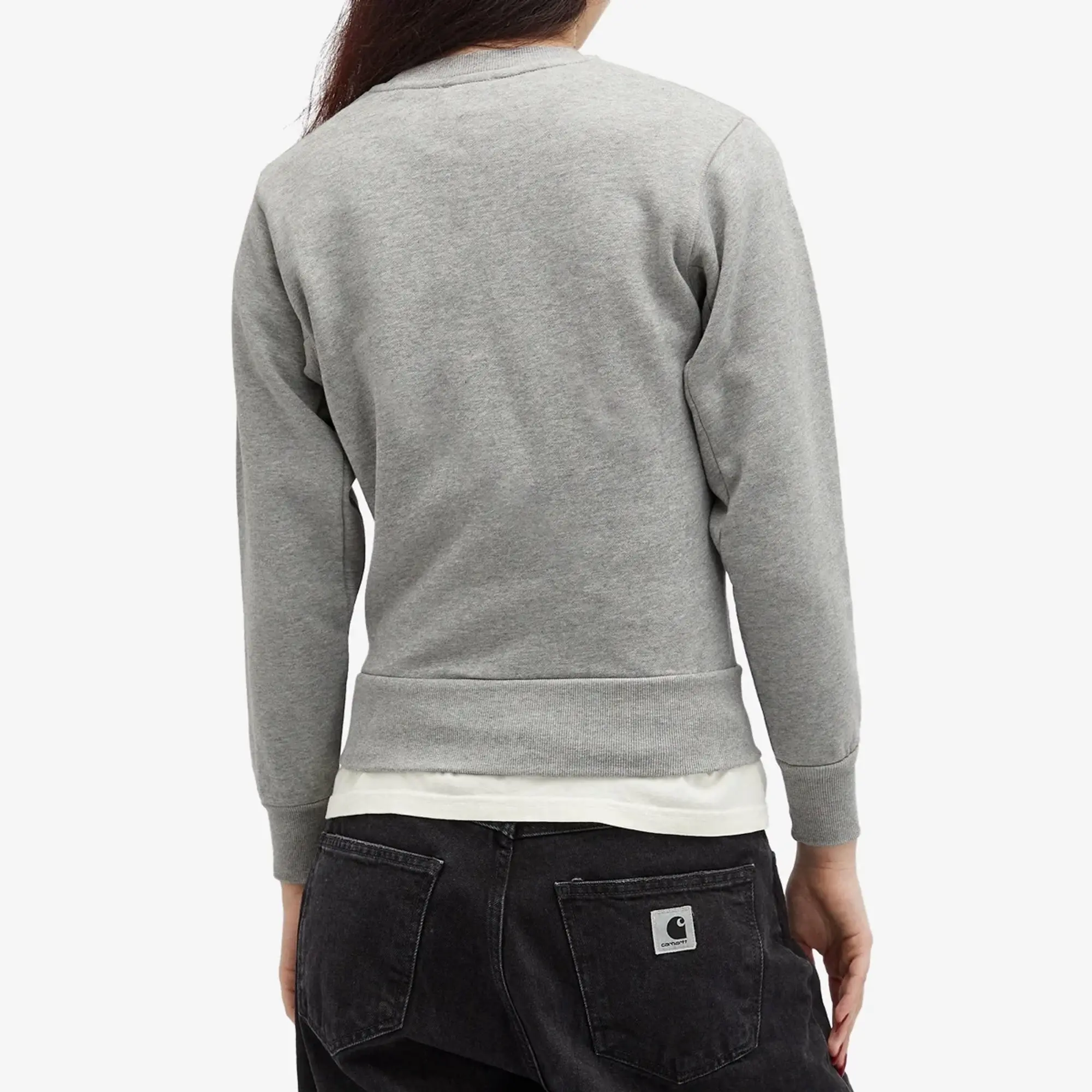 Aries Women's Baby Fit J'Adoro Sweatshirt Grey Marl