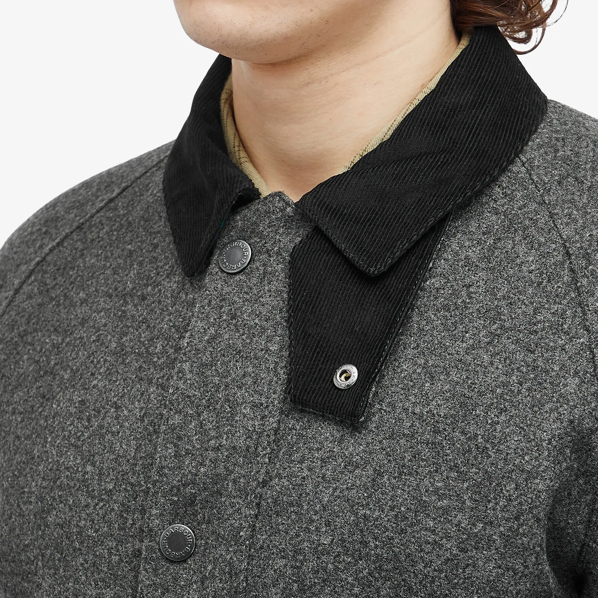 Barbour Men's Bedale Wool Jacket Charcoal