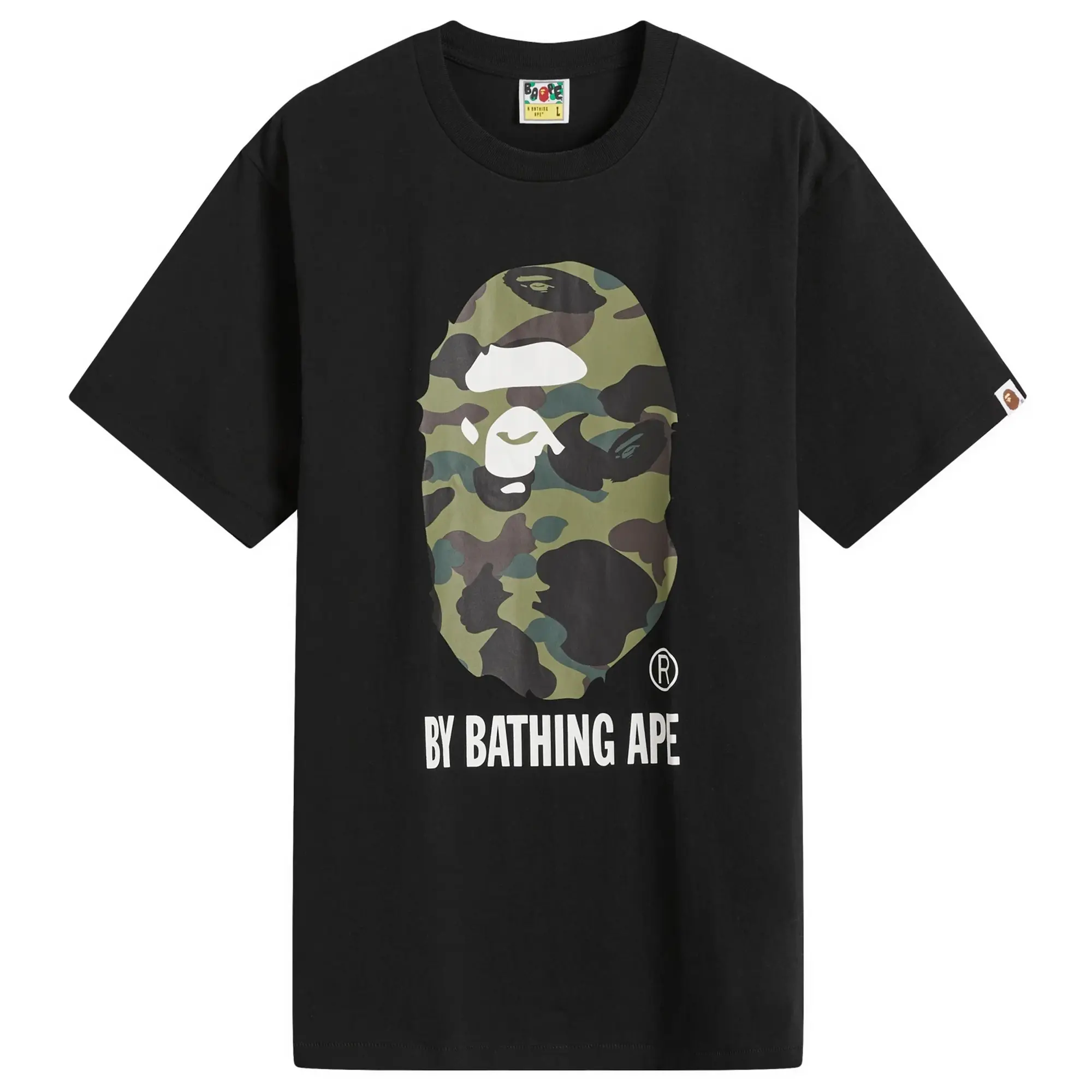 A Bathing Ape Men's ABC Camo By Bathing Ape TEE Black X Green