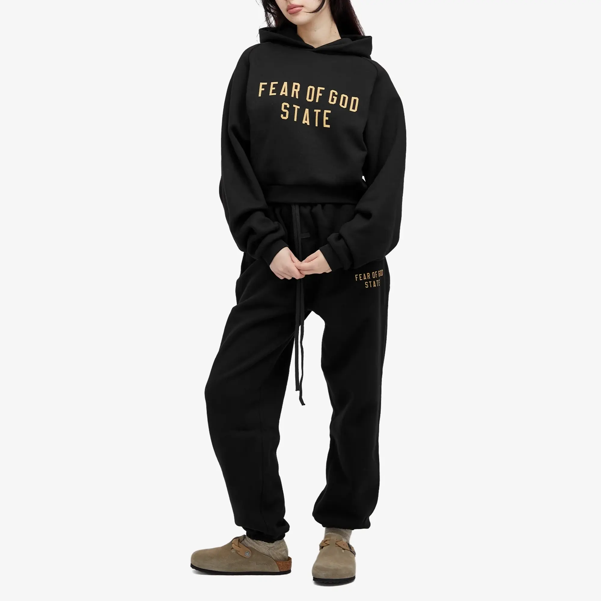 Fear of God ESSENTIALS Women's Fleece Sweatpant Black