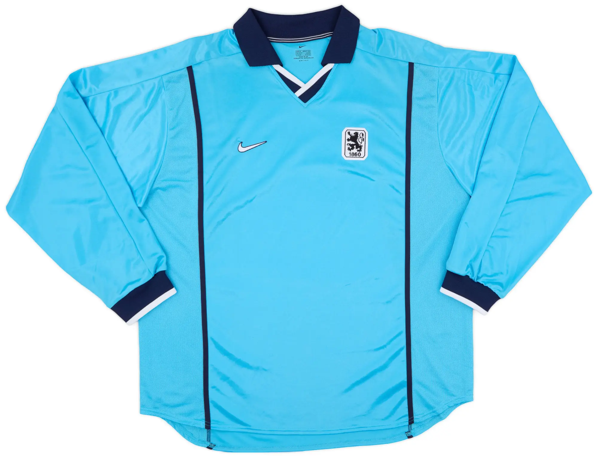 Nike 1999-01 1860 Munich Player Issue Home L/S Shirt - 9/10 - (XL)