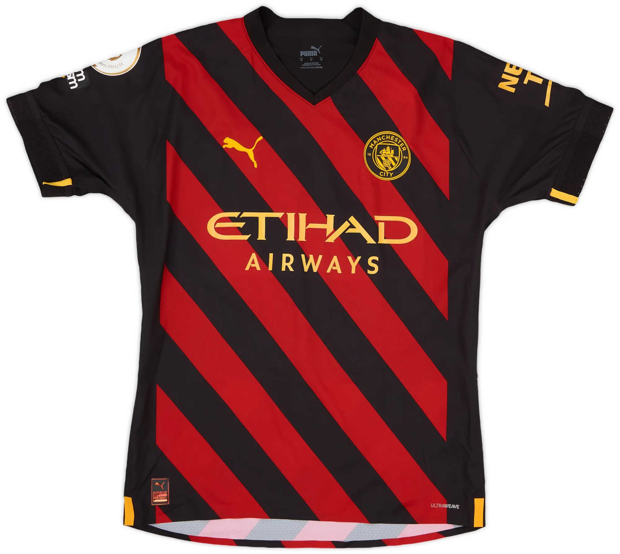 Puma 2022-23 Manchester City Player Issue Away Shirt - (M)