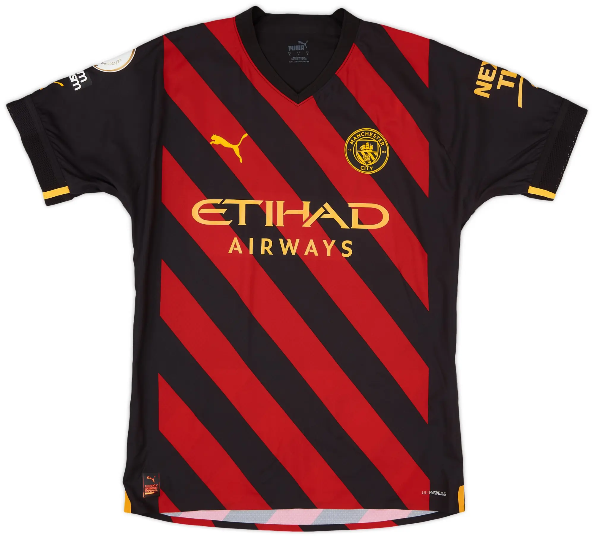 Puma 2022-23 Manchester City Player Issue Away Shirt - (M)