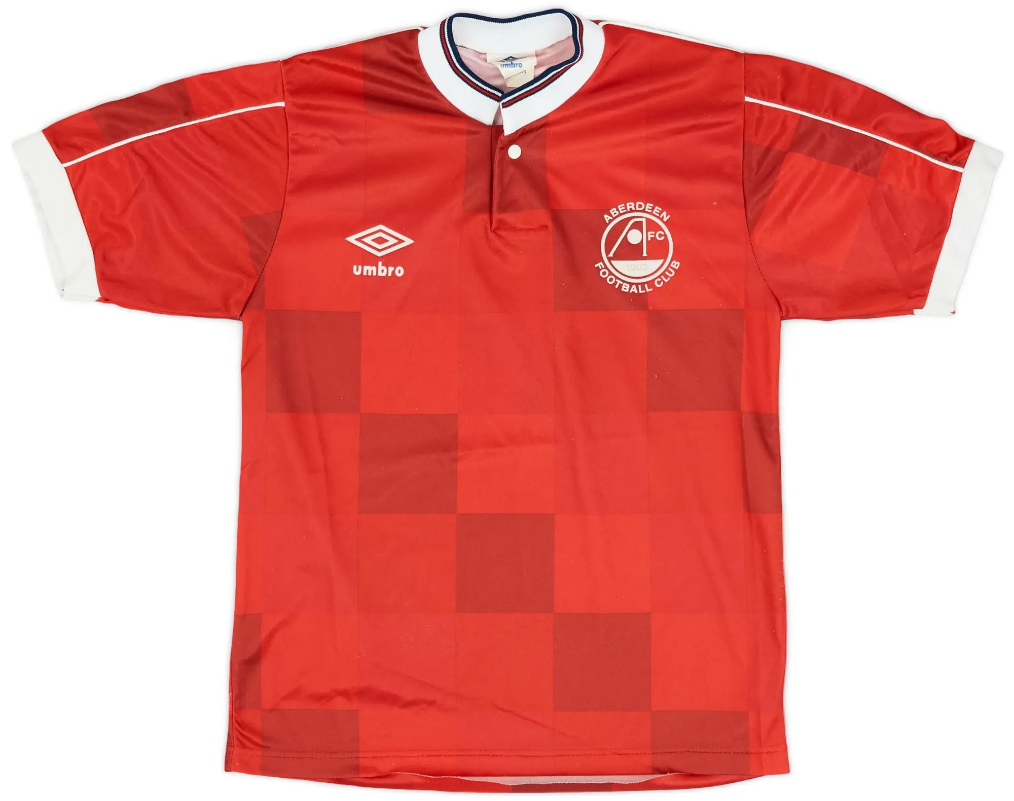 Umbro 1987-90 Aberdeen Home Shirt - 8/10 - (M.Boys)