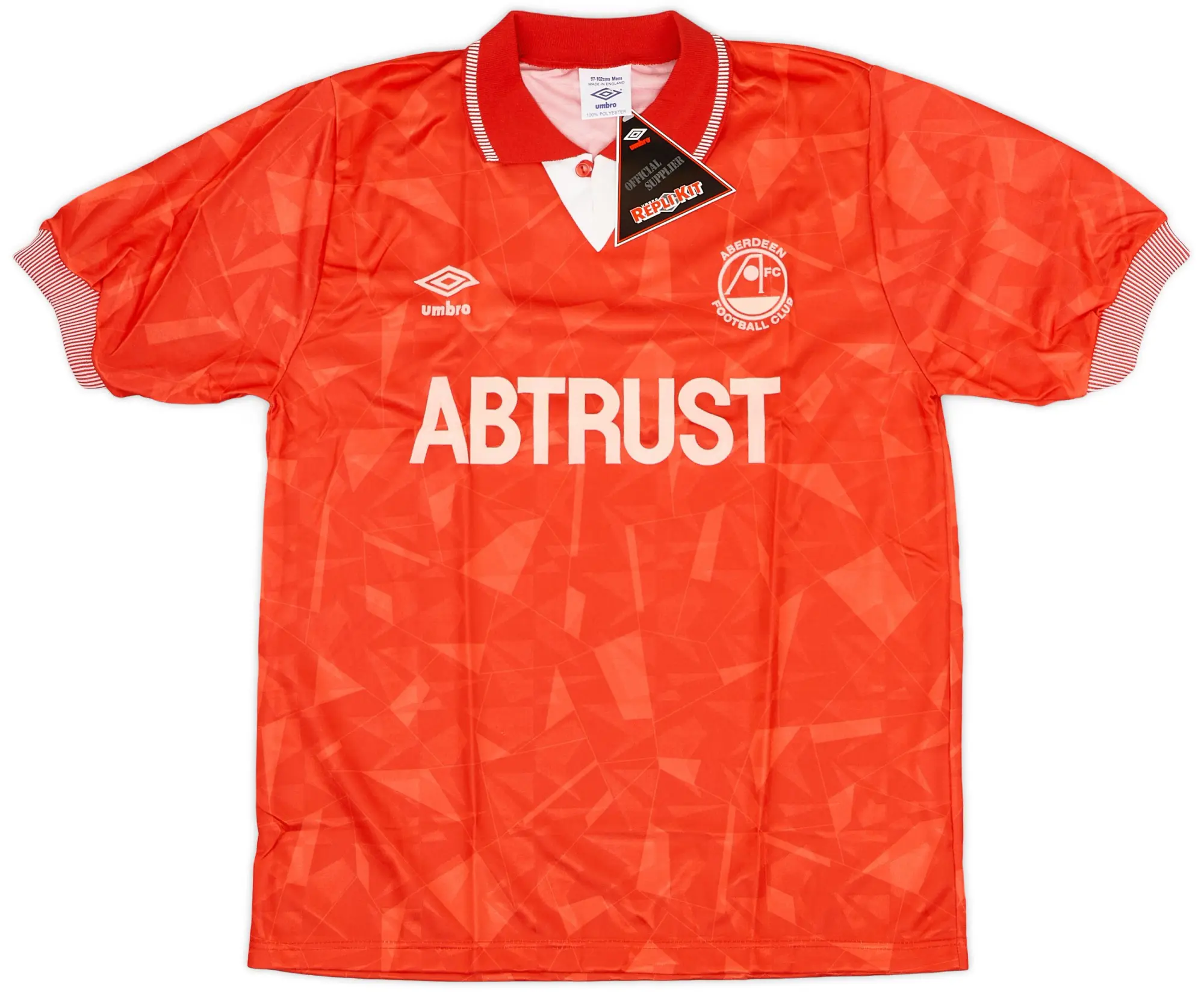 Umbro 1990-91 Aberdeen Home Shirt (L)