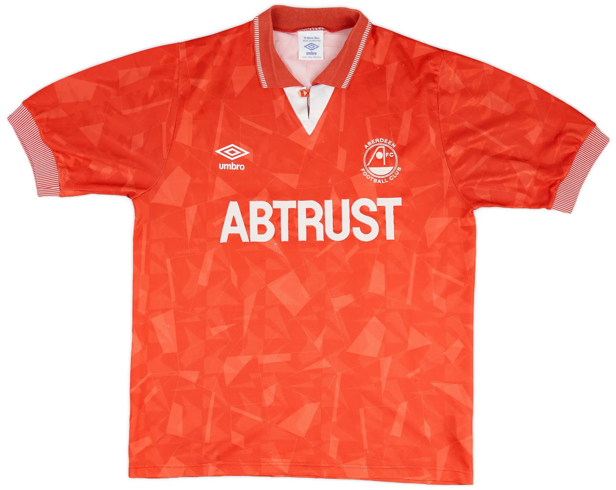 Umbro 1990-91 Aberdeen Home Shirt - 8/10 - (L)