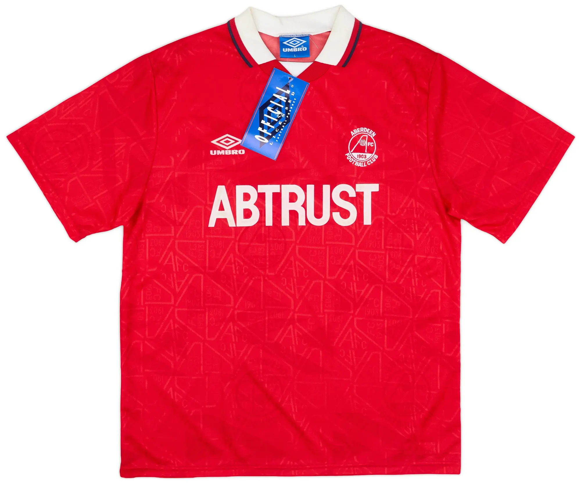 Umbro 1992-93 Aberdeen Home Shirt (L)