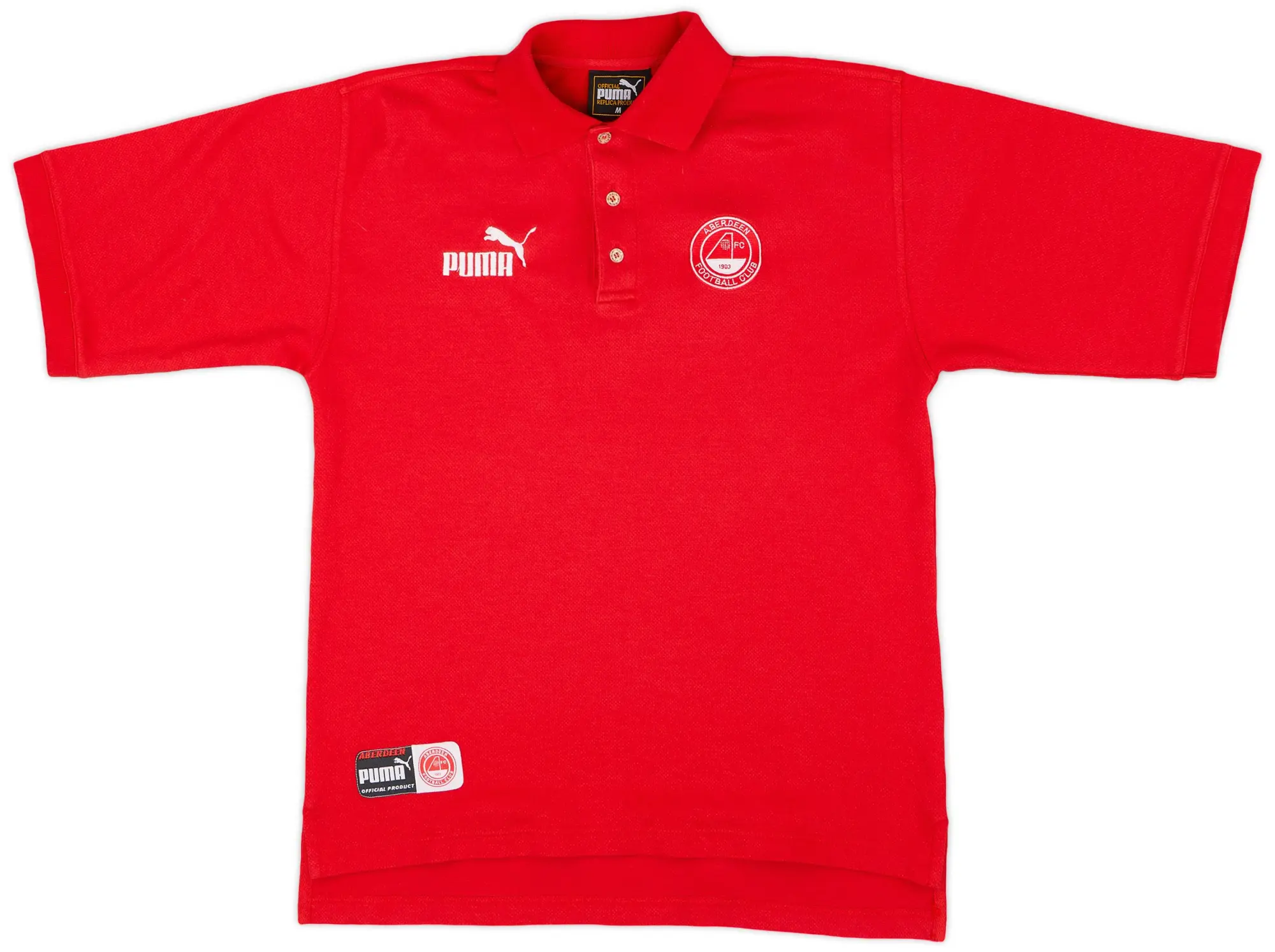 1997-98 Aberdeen Puma Polo Shirt - 8/10 - (M)