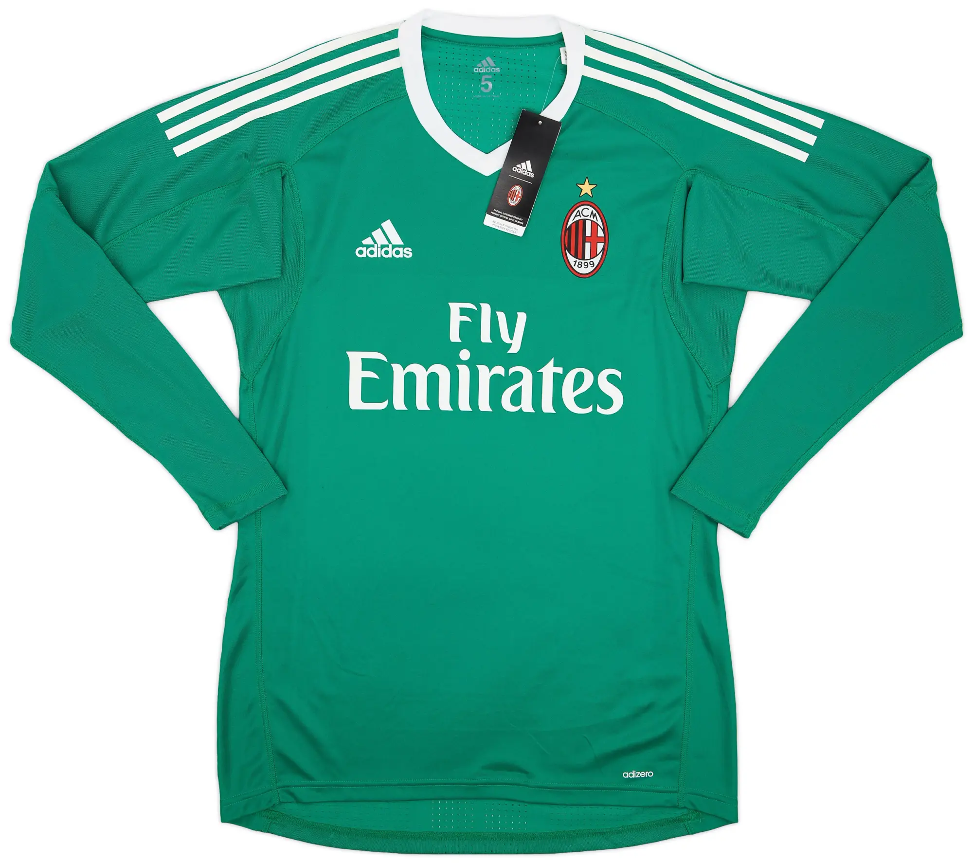 adidas 2017-18 AC Milan Player Issue GK Shirt (S/M)