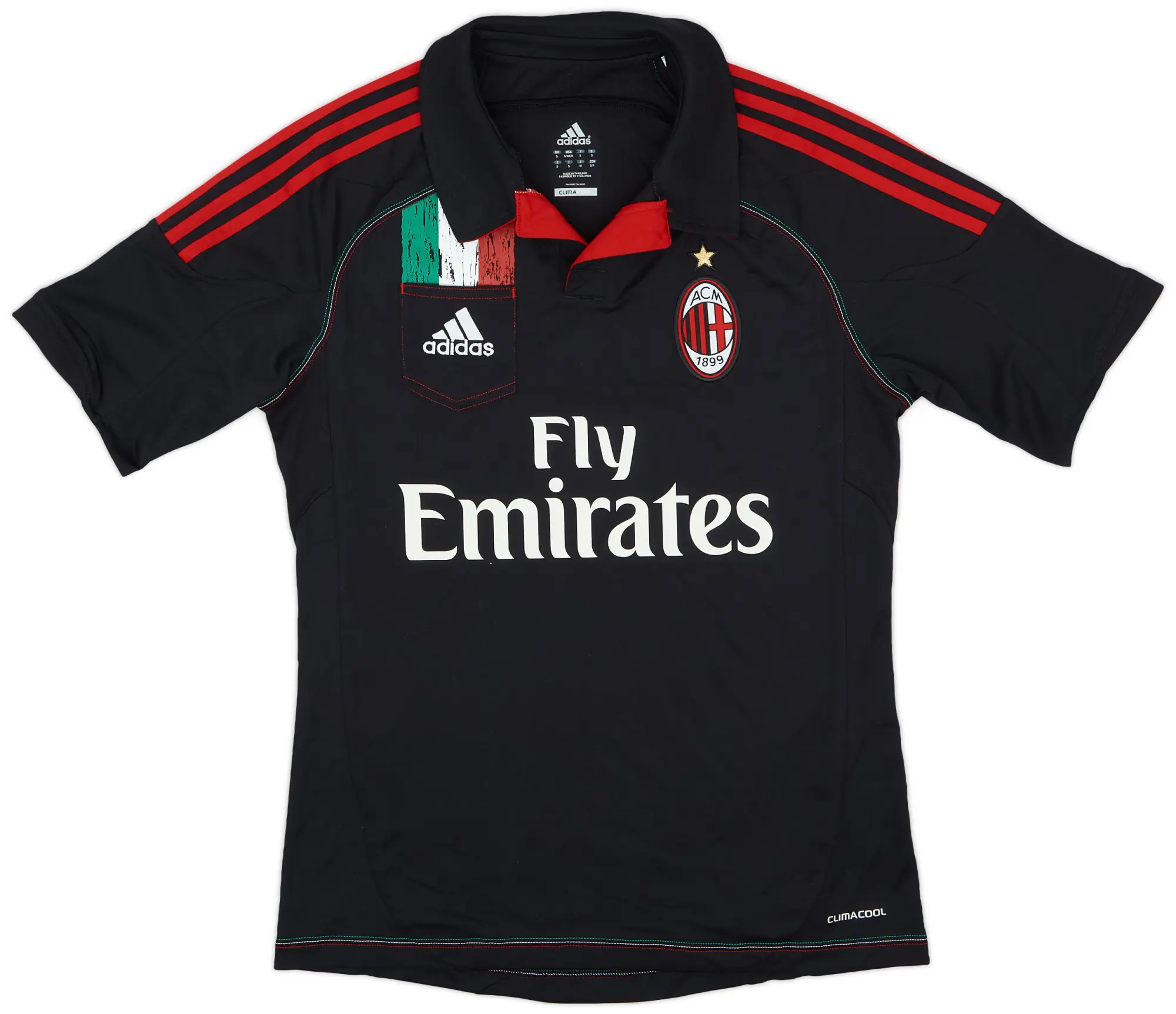 adidas 2012-13 AC Milan Third Shirt - 8/10 - (S)