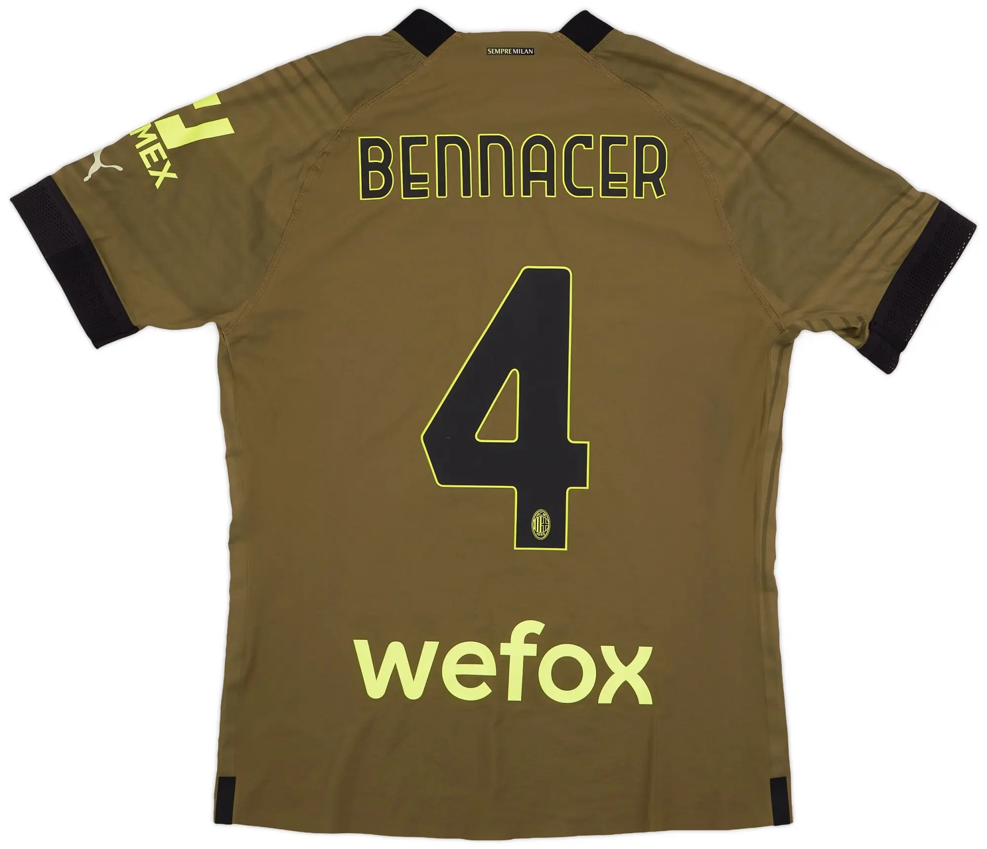 Puma 2022-23 AC Milan Match Issue Third Shirt Bennacer #4