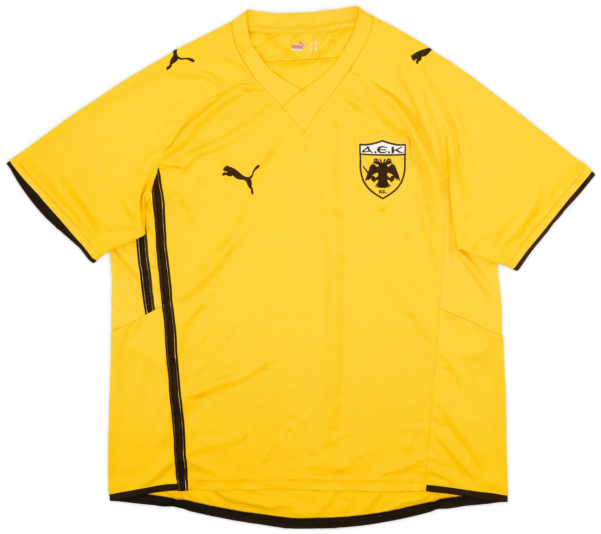Puma 2009-10 AEK Athens Home Shirt - 8/10 - (XL)