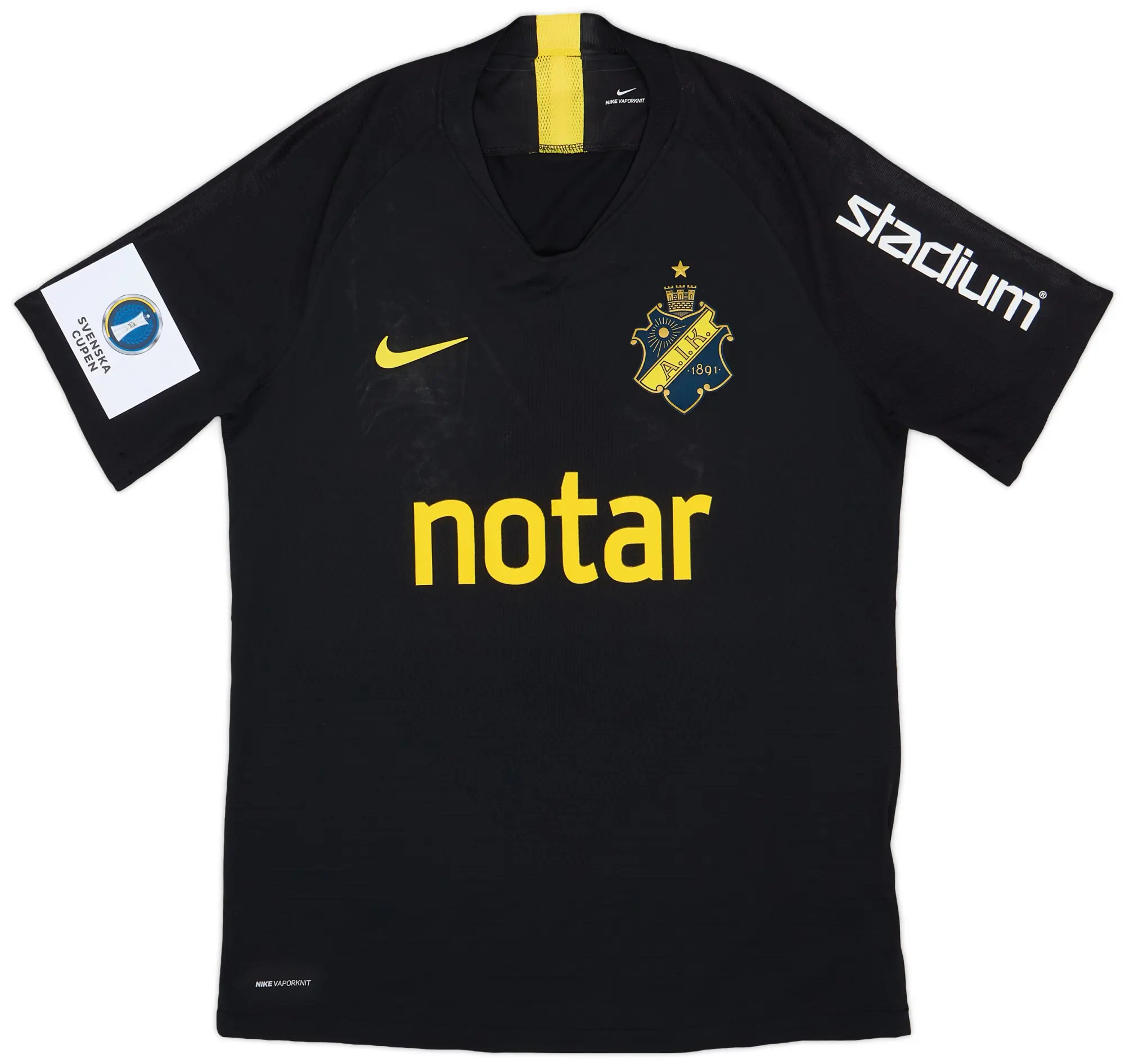 Nike 2020 AIK Match Issue Home Cup Shirt #33 (Lustig)