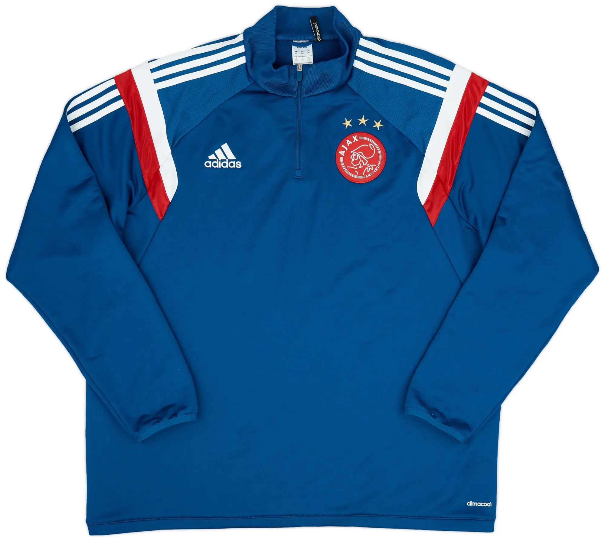 2014-15 Ajax adidas Anthem 1/4 Zip Jacket - 9/10 - (XXL)
