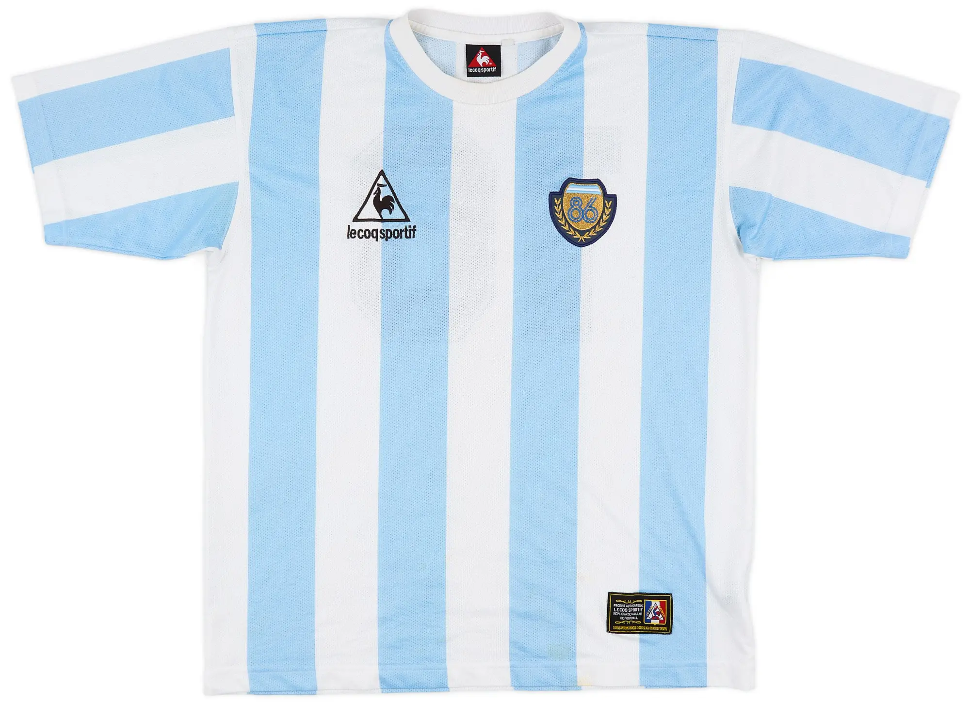 2000s Argentina Le Coq Sportif '1986' Heritage Shirt #10 - 6/10 - (XL)