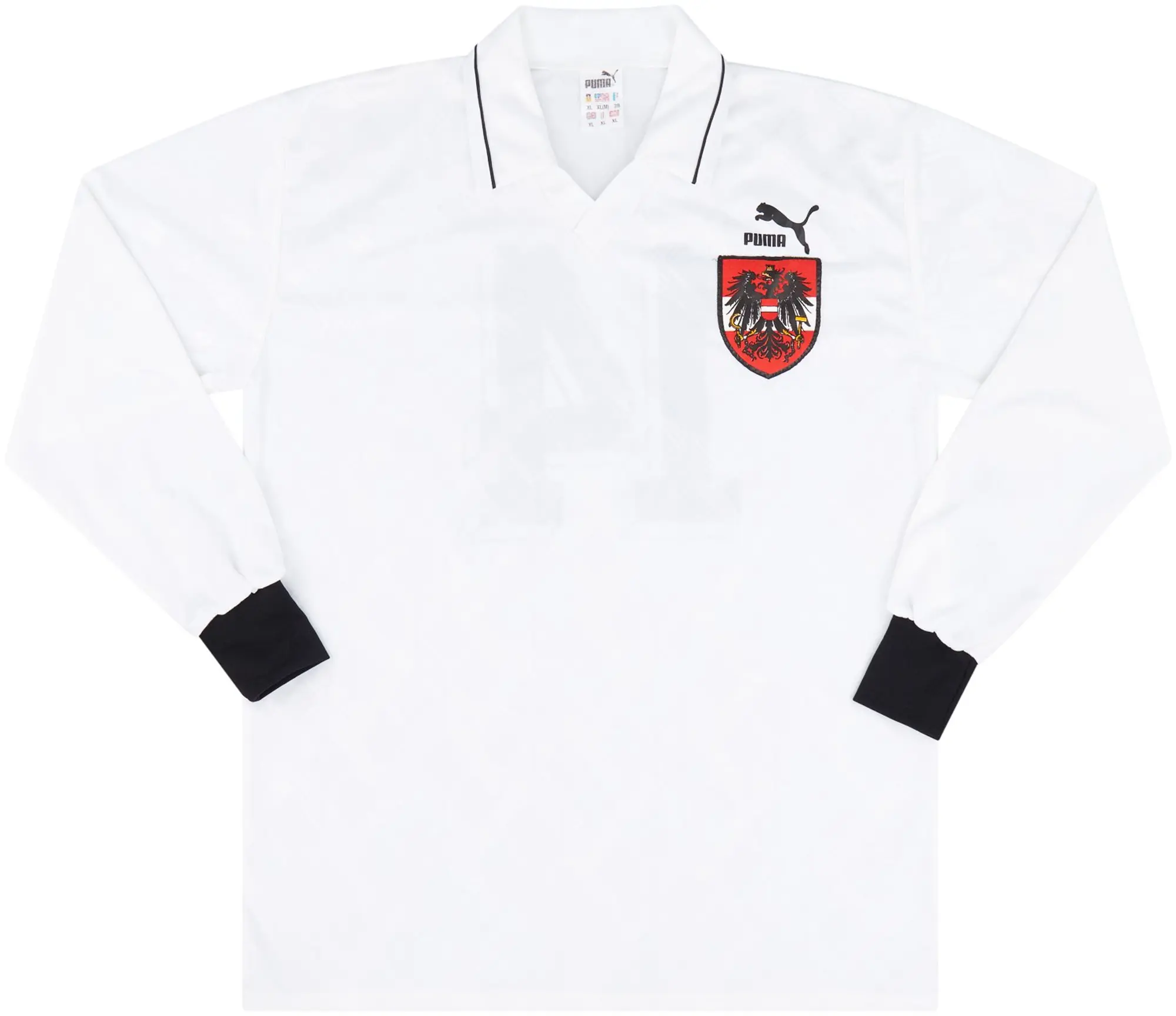Puma 1992 Austria Match Issue Home L/S Shirt #14