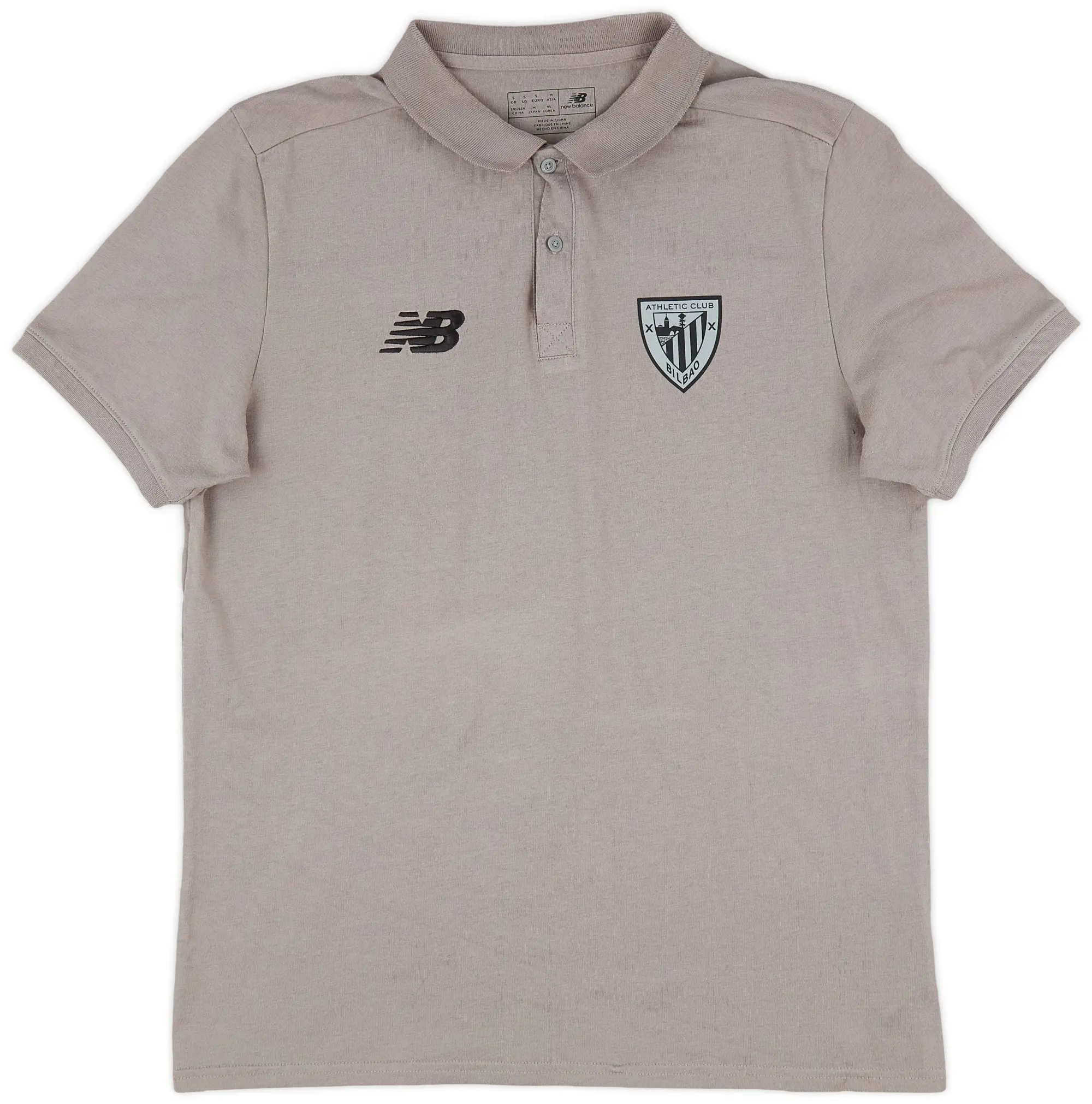 2018-19 Athletic Bilbao New Balance Polo Shirt - 9/10 - (S)