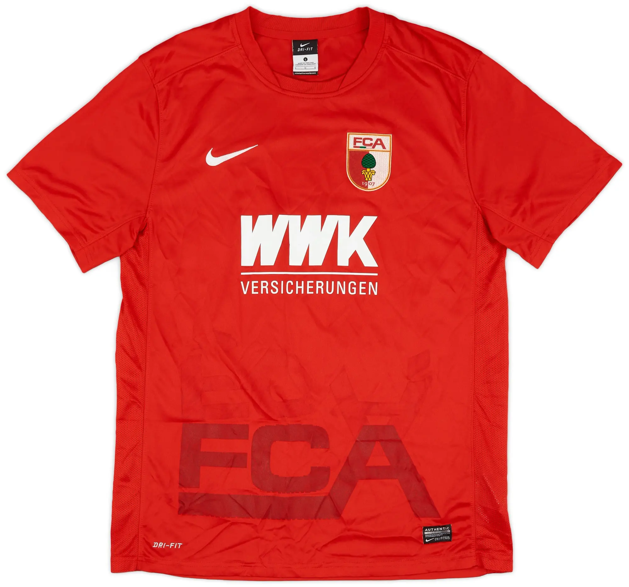 Nike 2015-16 Augsburg Away Shirt -7/10 - (L)