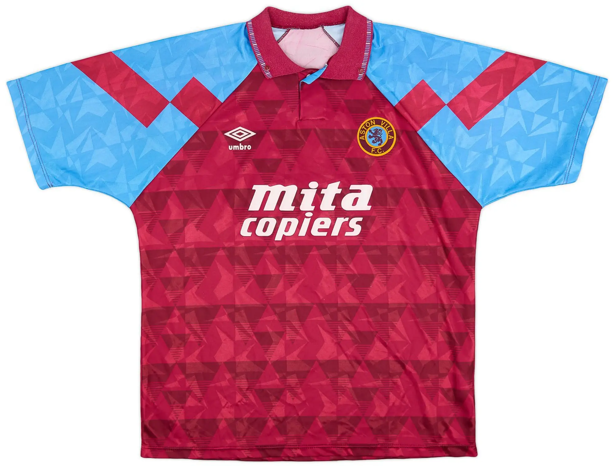 Umbro 1990-92 Aston Villa Home Shirt - 9/10 - (XL)