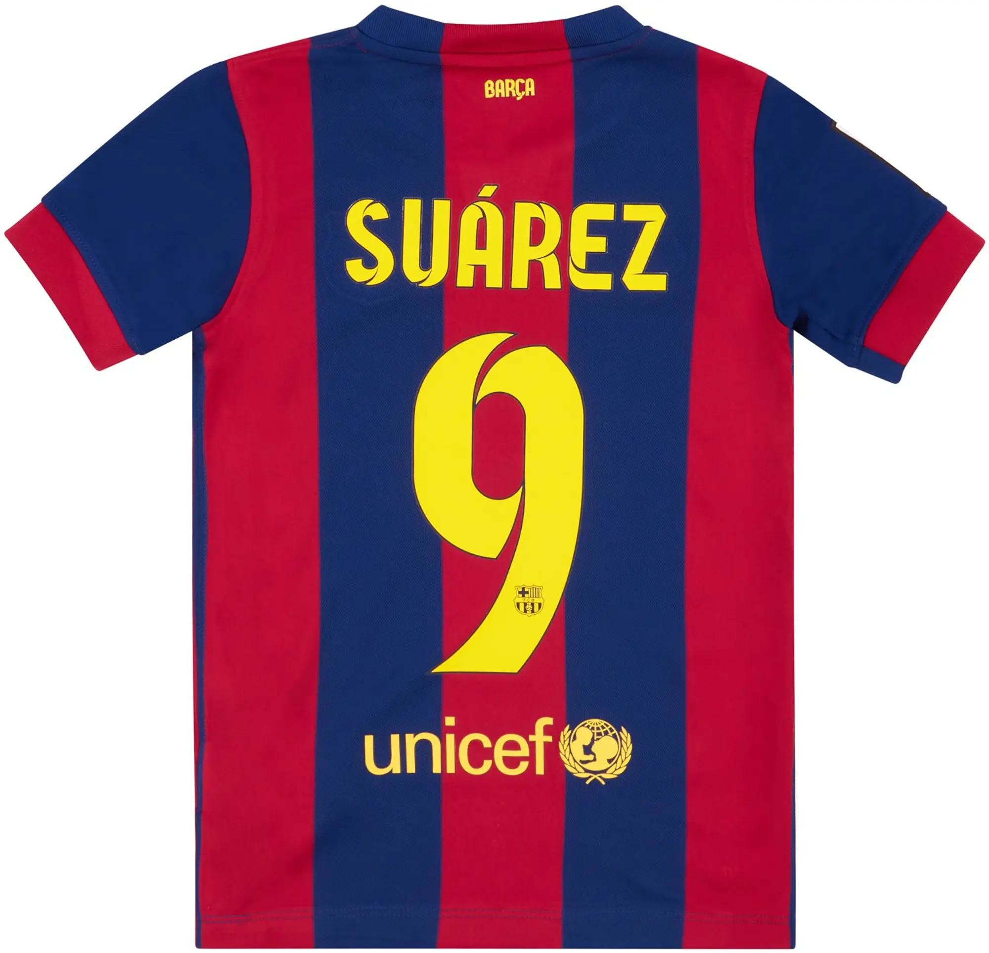 Nike 2014-15 Barcelona Home Shirt Suárez #9 XS.Kids