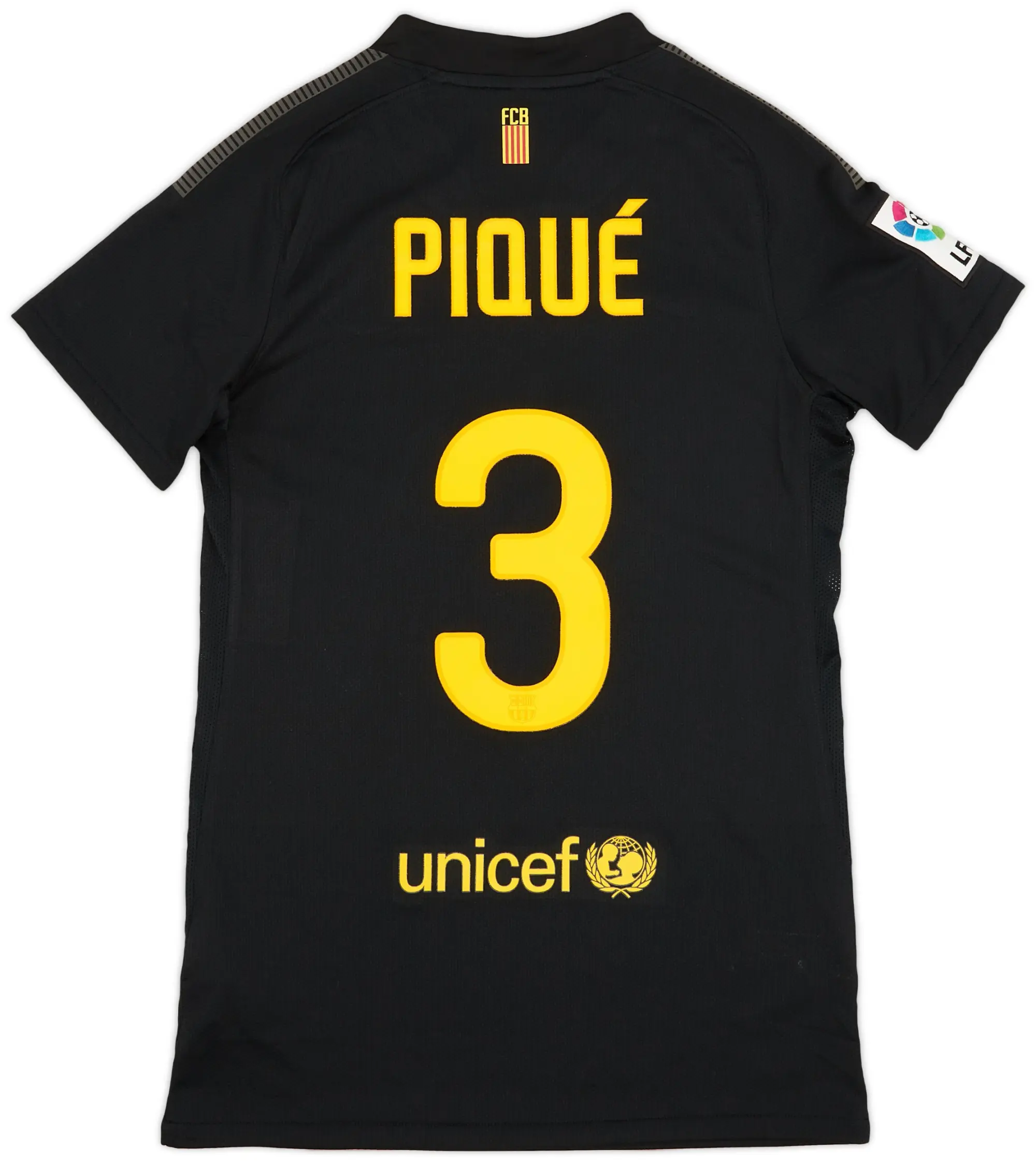 Nike 2011-12 Barcelona Away Shirt Pique #3 - 9/10 - (Women's XS)