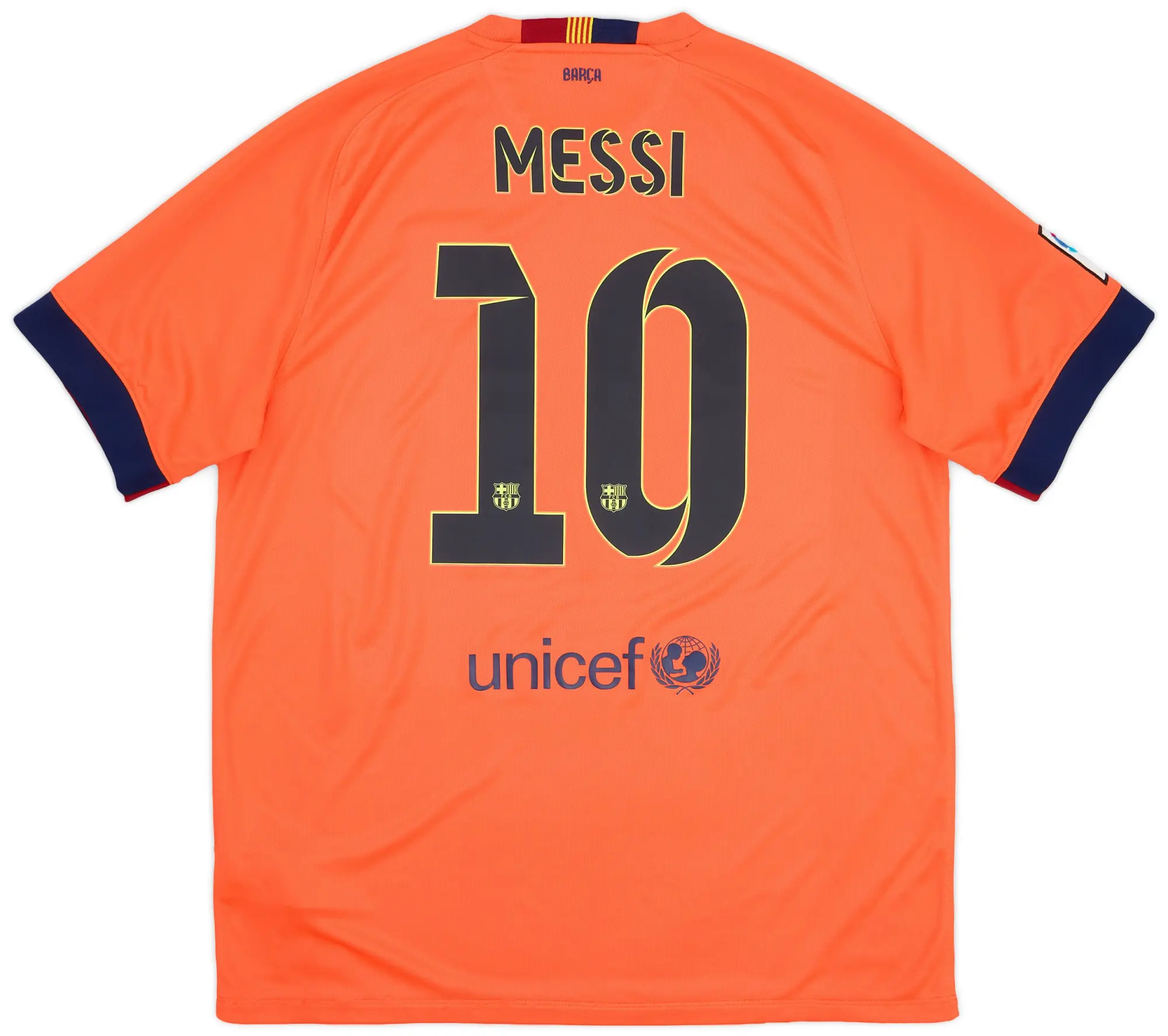 Nike 2014-15 Barcelona Away Shirt Messi #10 - 8/10 - (XL)