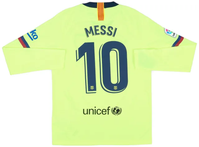 Nike 2018-19 Barcelona Away L/S Shirt Messi #10 (M) | BARA18-593
