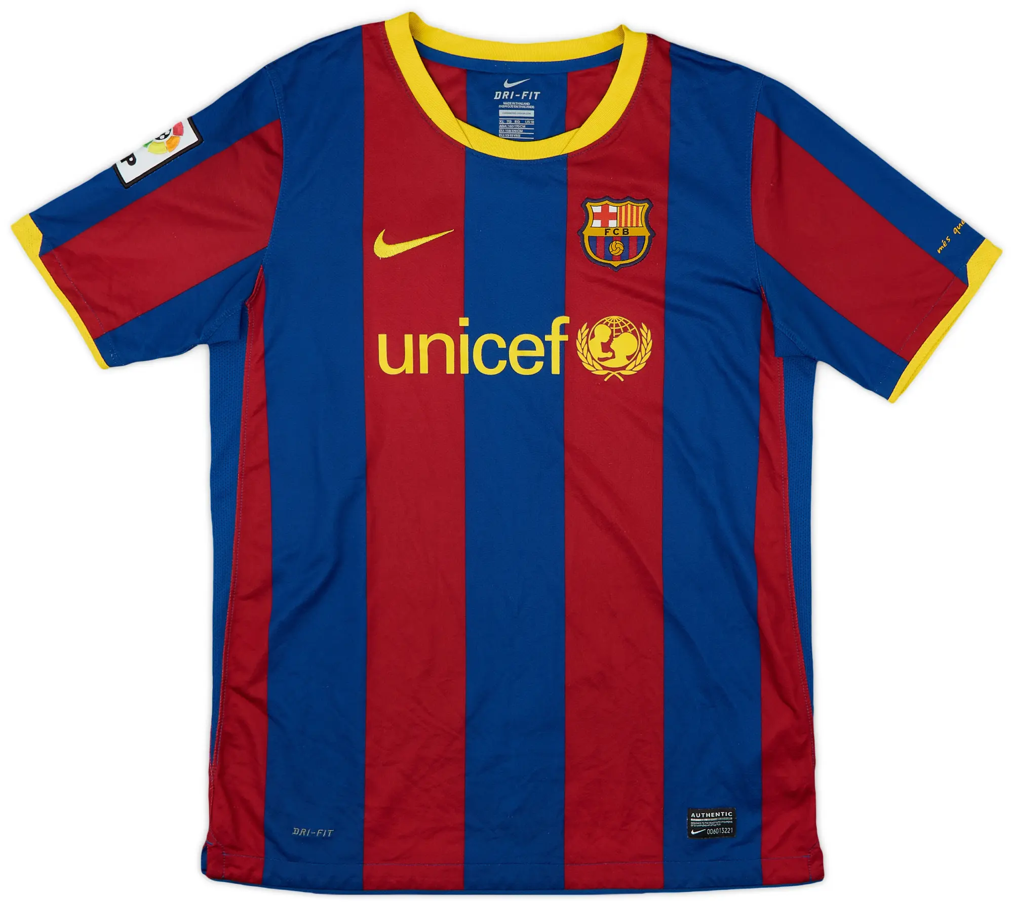 Nike 2010-11 Barcelona Home Shirt - 9/10 - (XL.Boys)