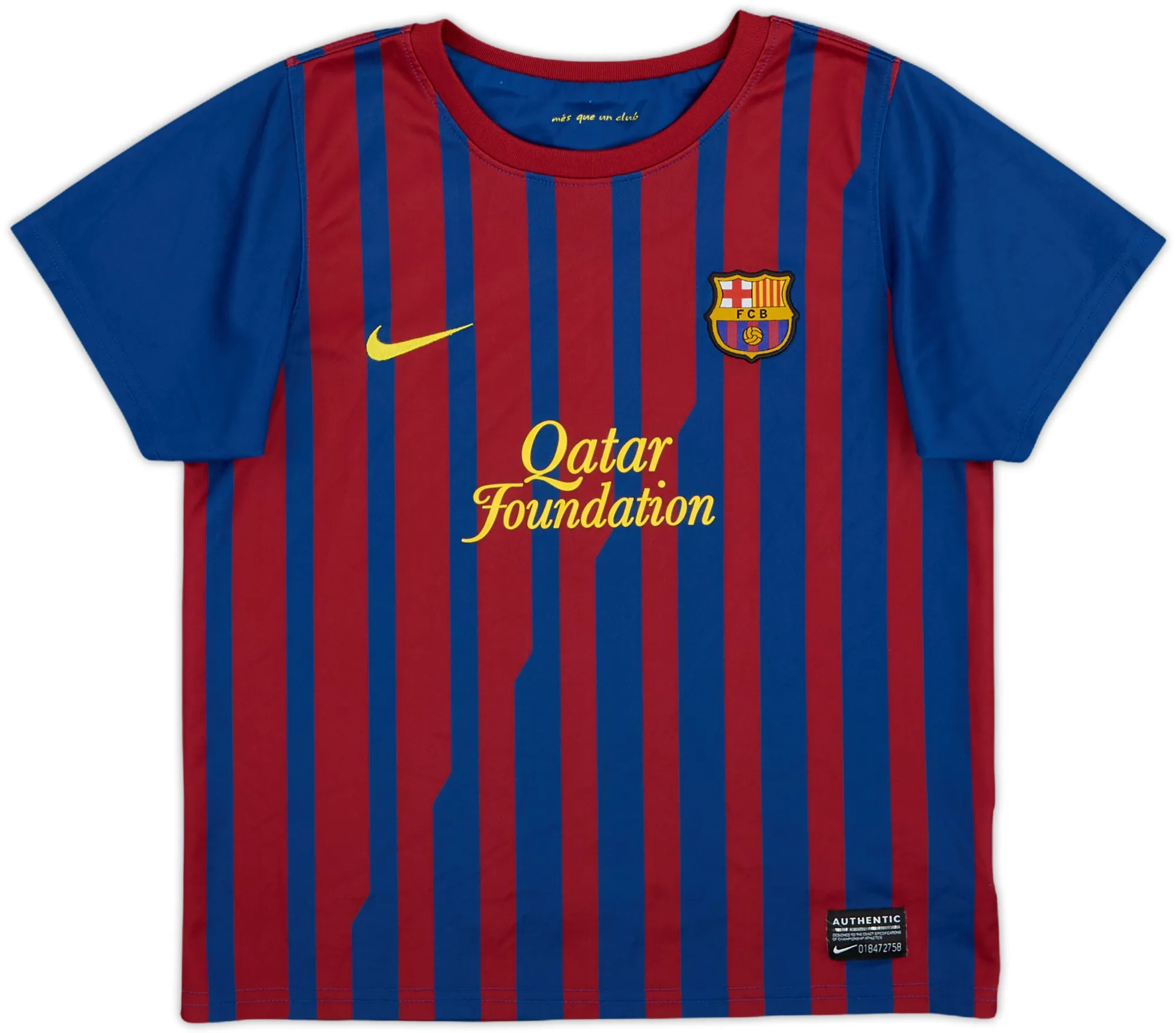 Nike Barcelona Boys SS Home Shirt 2011/12