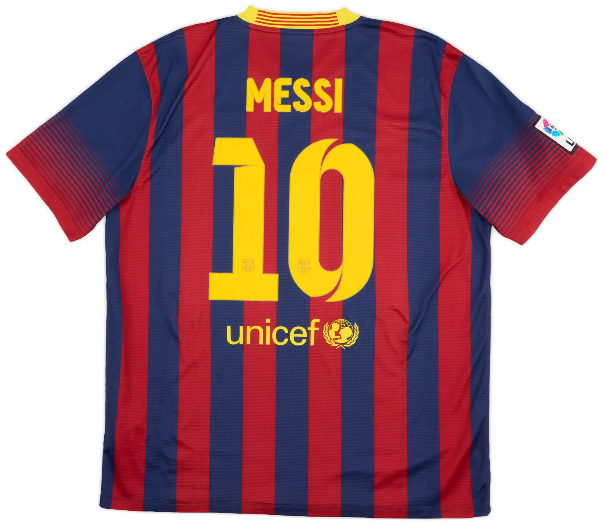 Nike 2013-14 Barcelona Home Shirt Messi #10 - 6/10 - (XL)