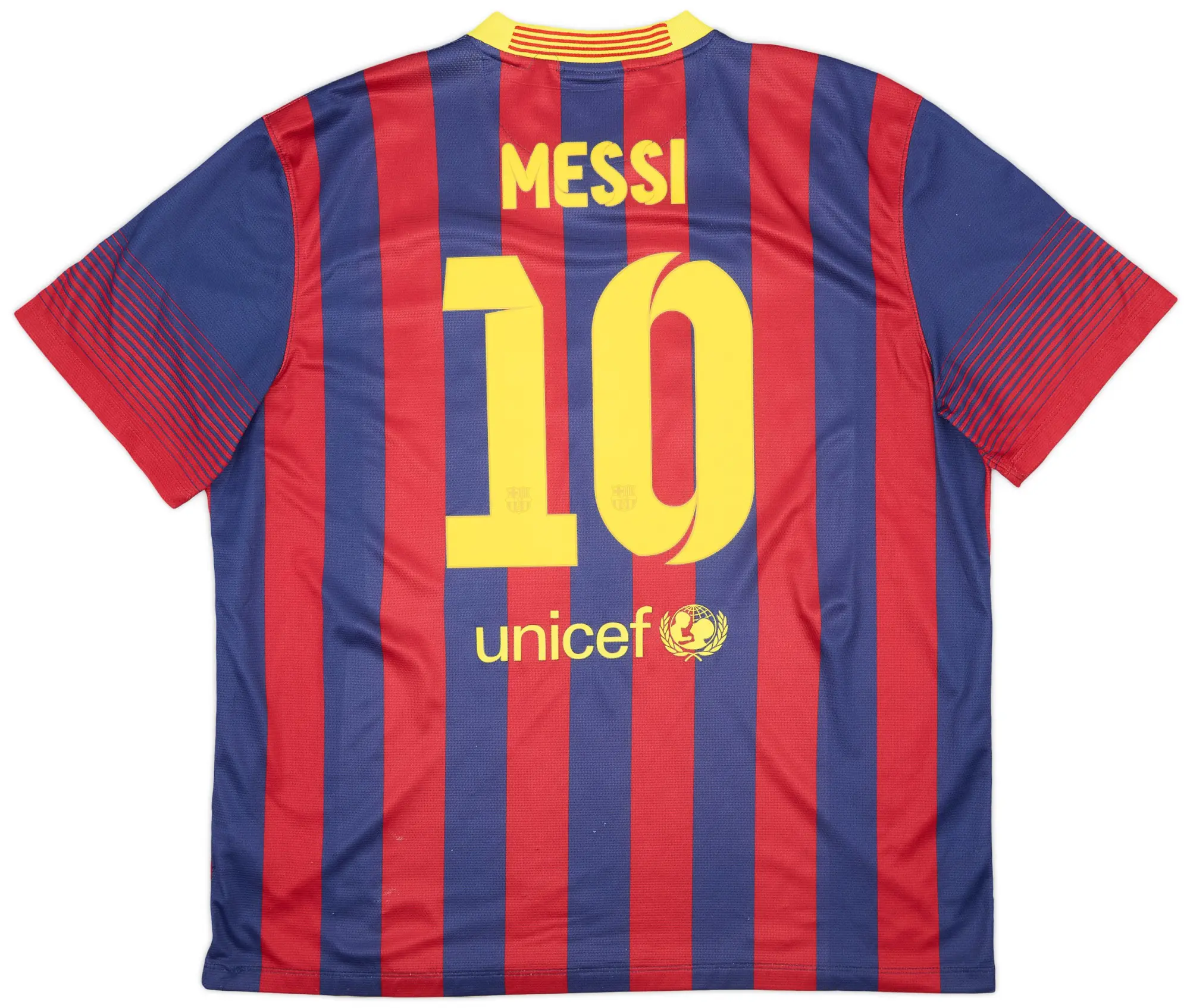 Nike 2013-14 Barcelona Home Shirt Messi #10 - 6/10 - (XXL)