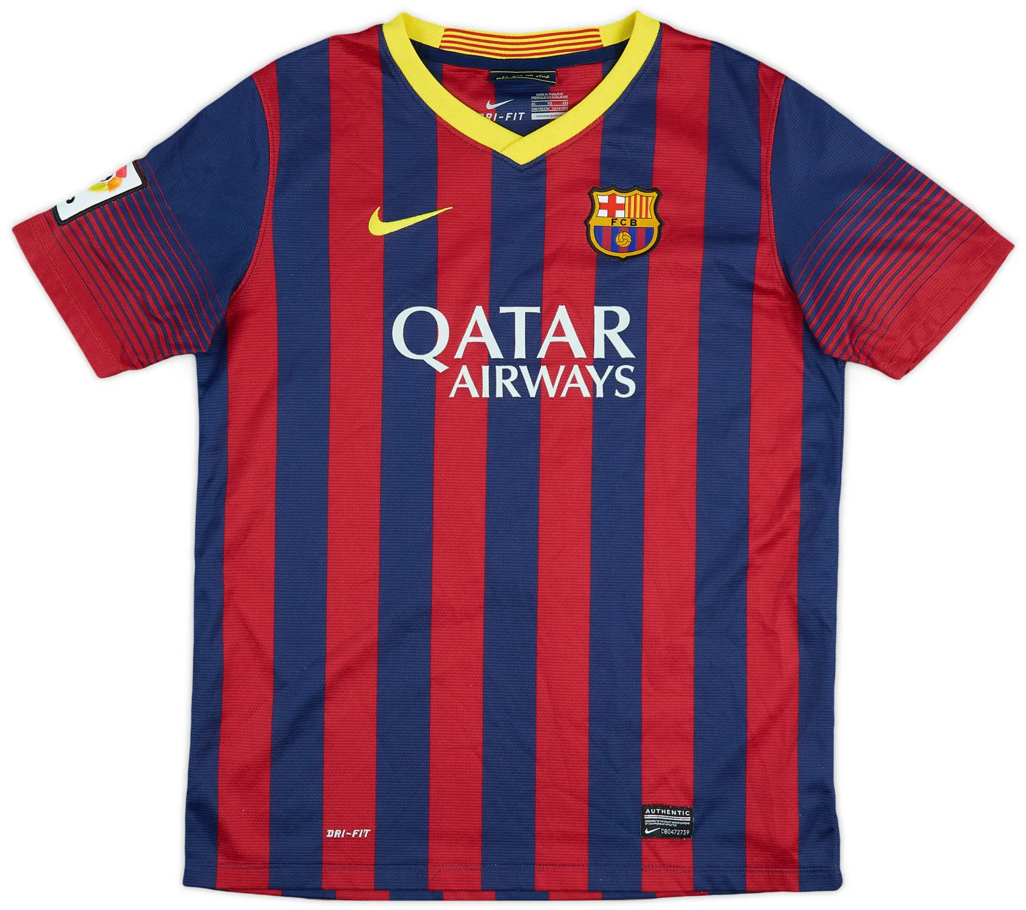 Nike 2013-14 Barcelona Home Shirt - 7/10 - (XL.Boys)