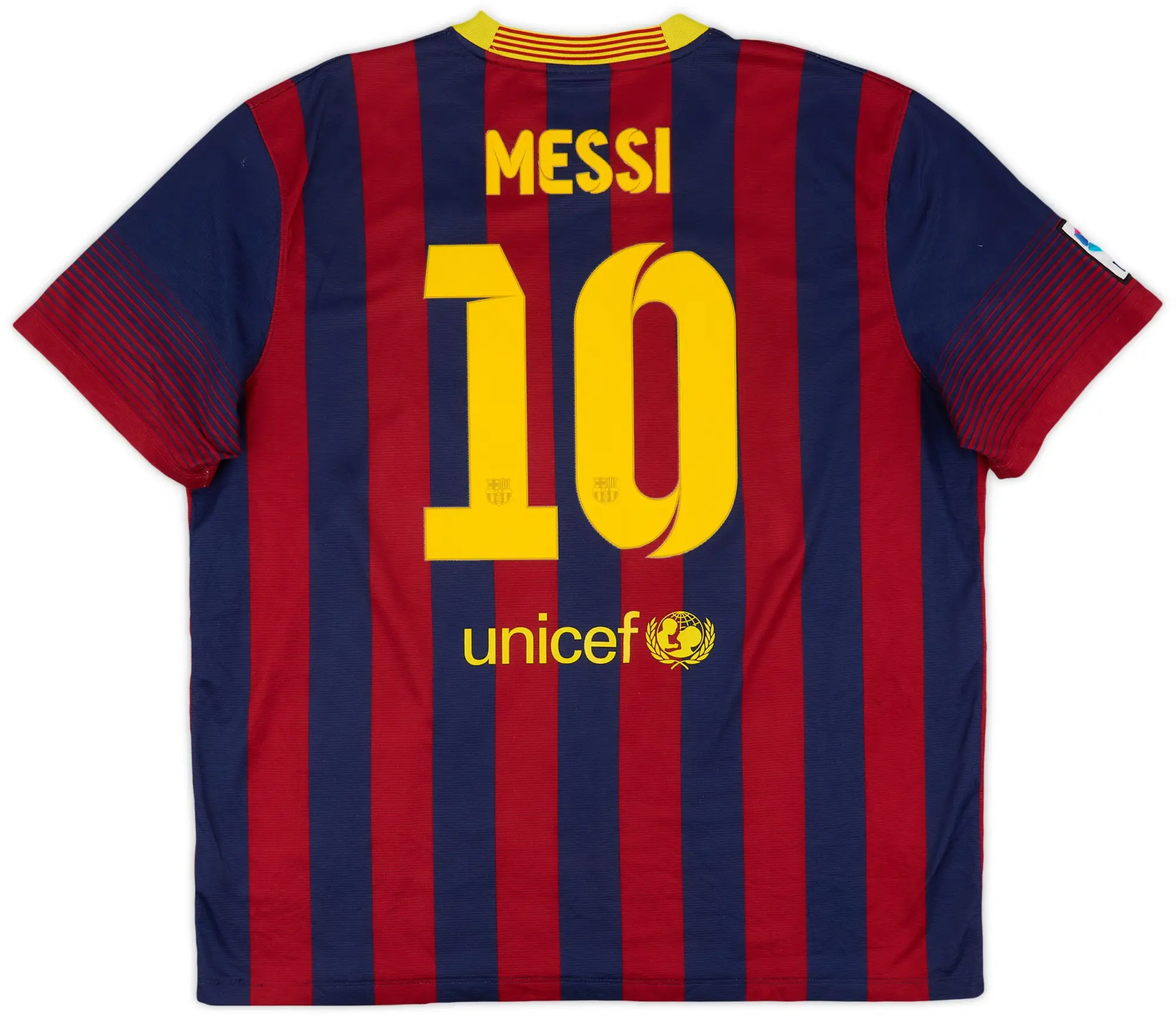 Nike 2013-14 Barcelona Home Shirt Messi #10 - 6/10 - (XXL)