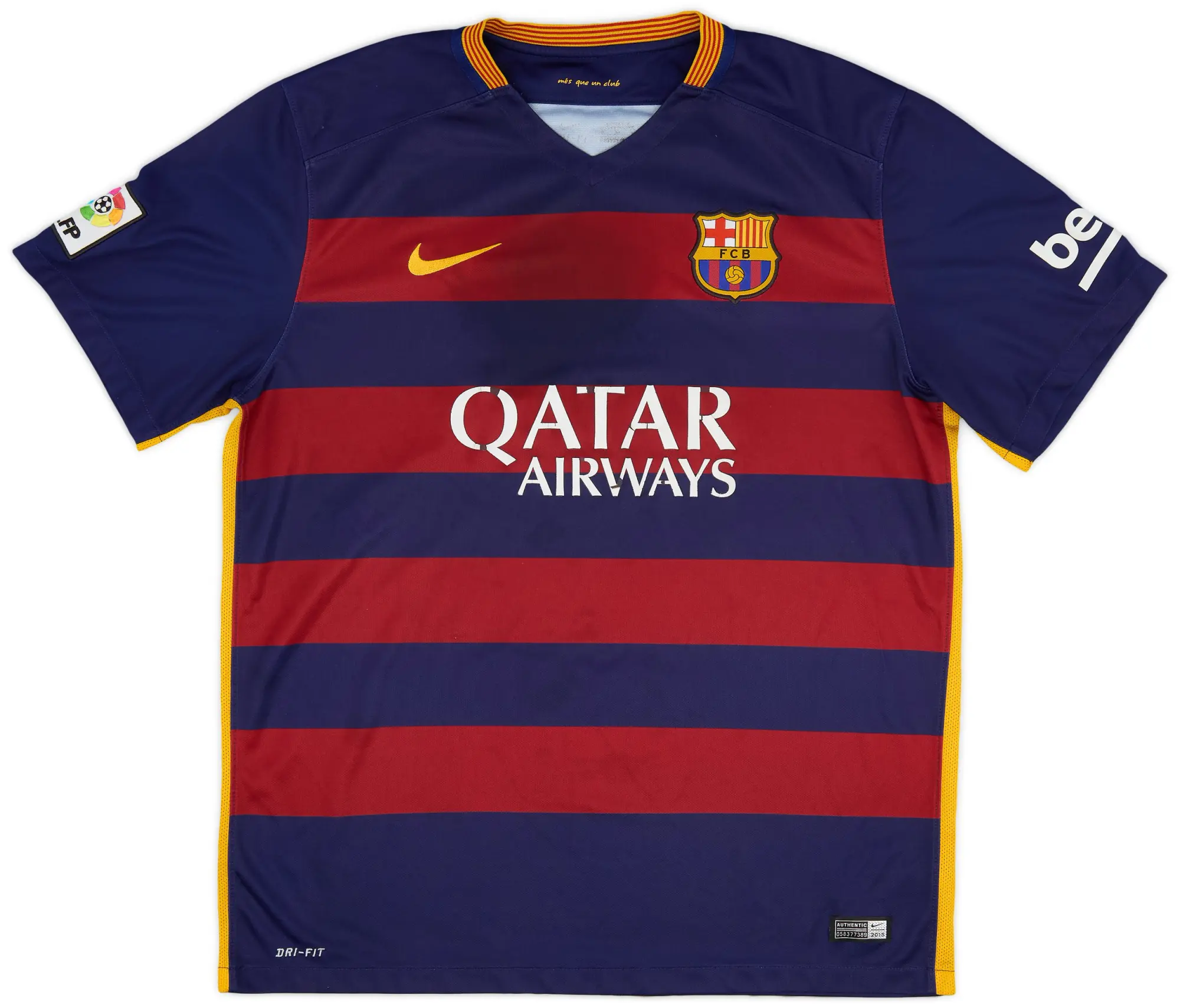 Nike 2015-16 Barcelona Home Shirt - 4/10 - (XL)