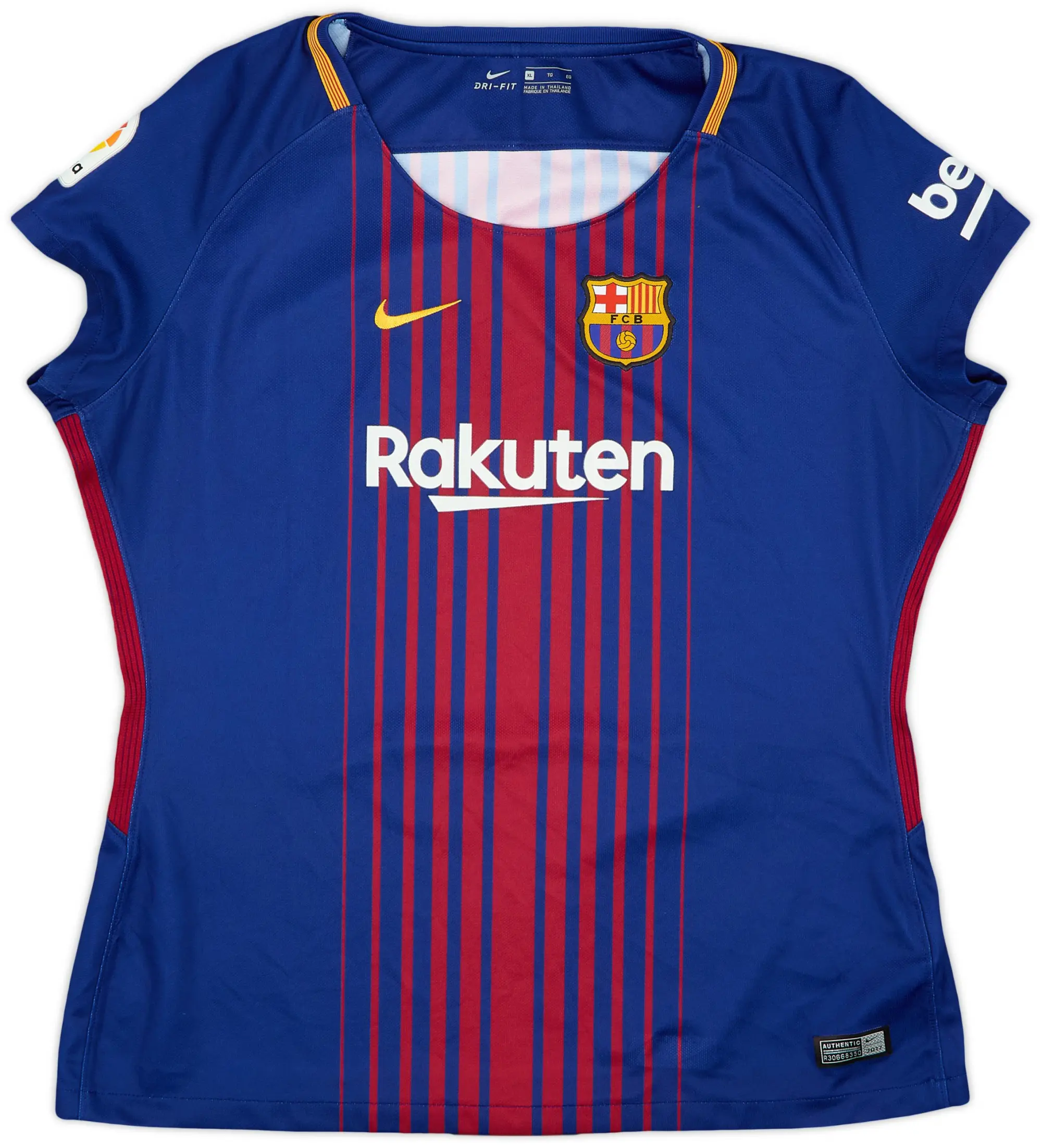 Nike 2017-18 Barcelona Home Shirt - 9/10 - (Women's XL)