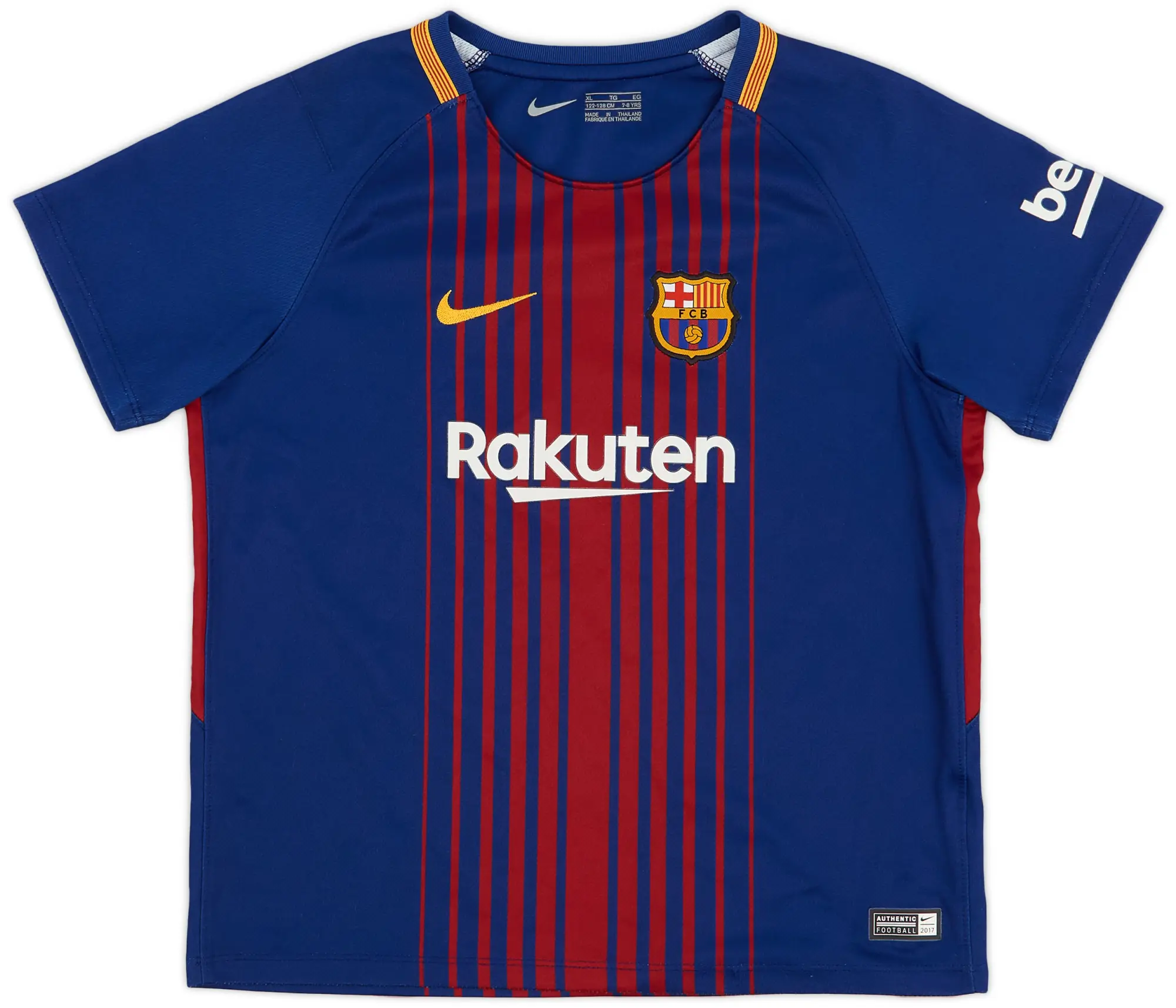 Nike 2017-18 Barcelona Home Shirt - 8/10 - (7/8 Years)